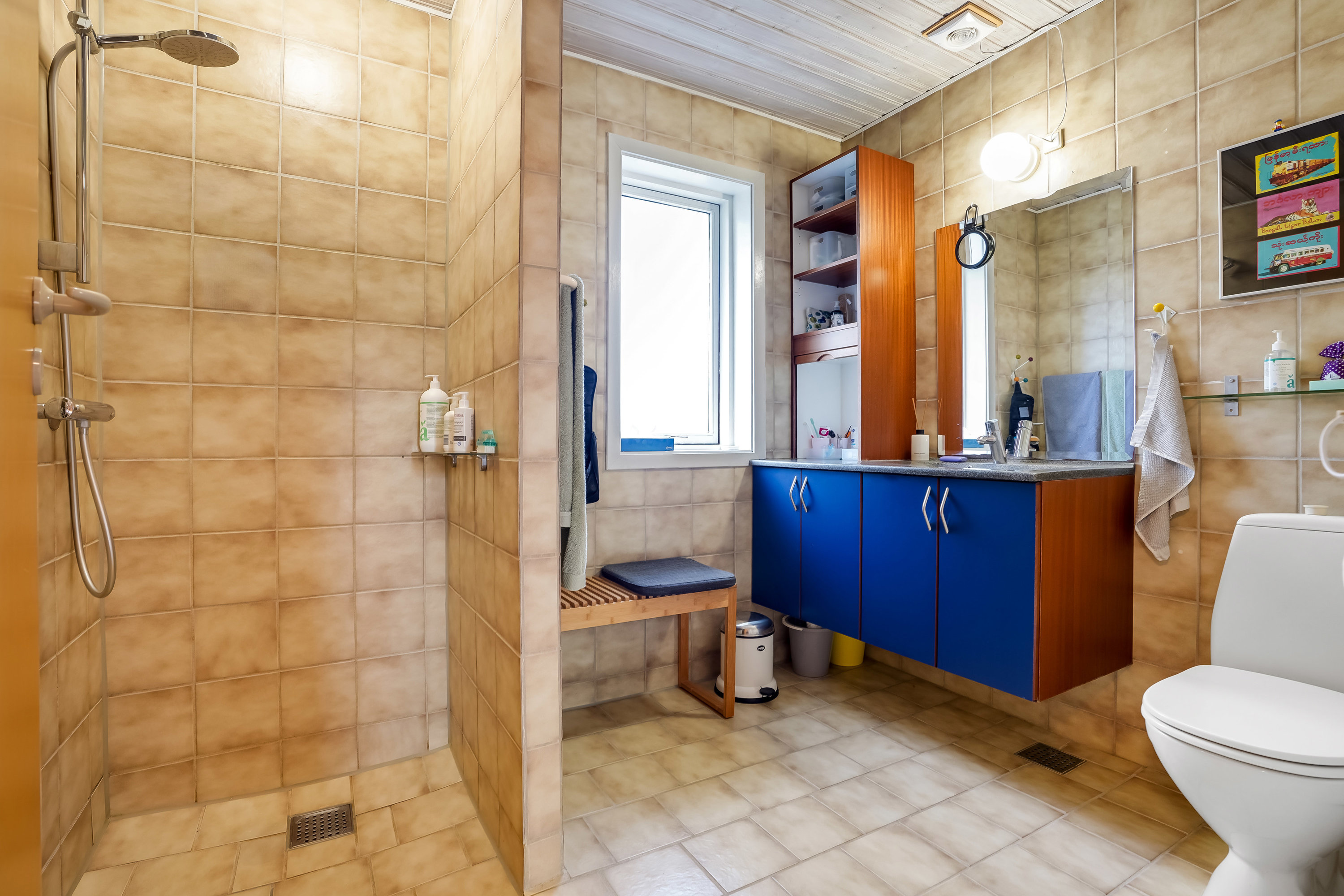 Fremhævet badeværelse billede i fuldskærmstilstand. Billede af Tornager 7, 7300 Jelling