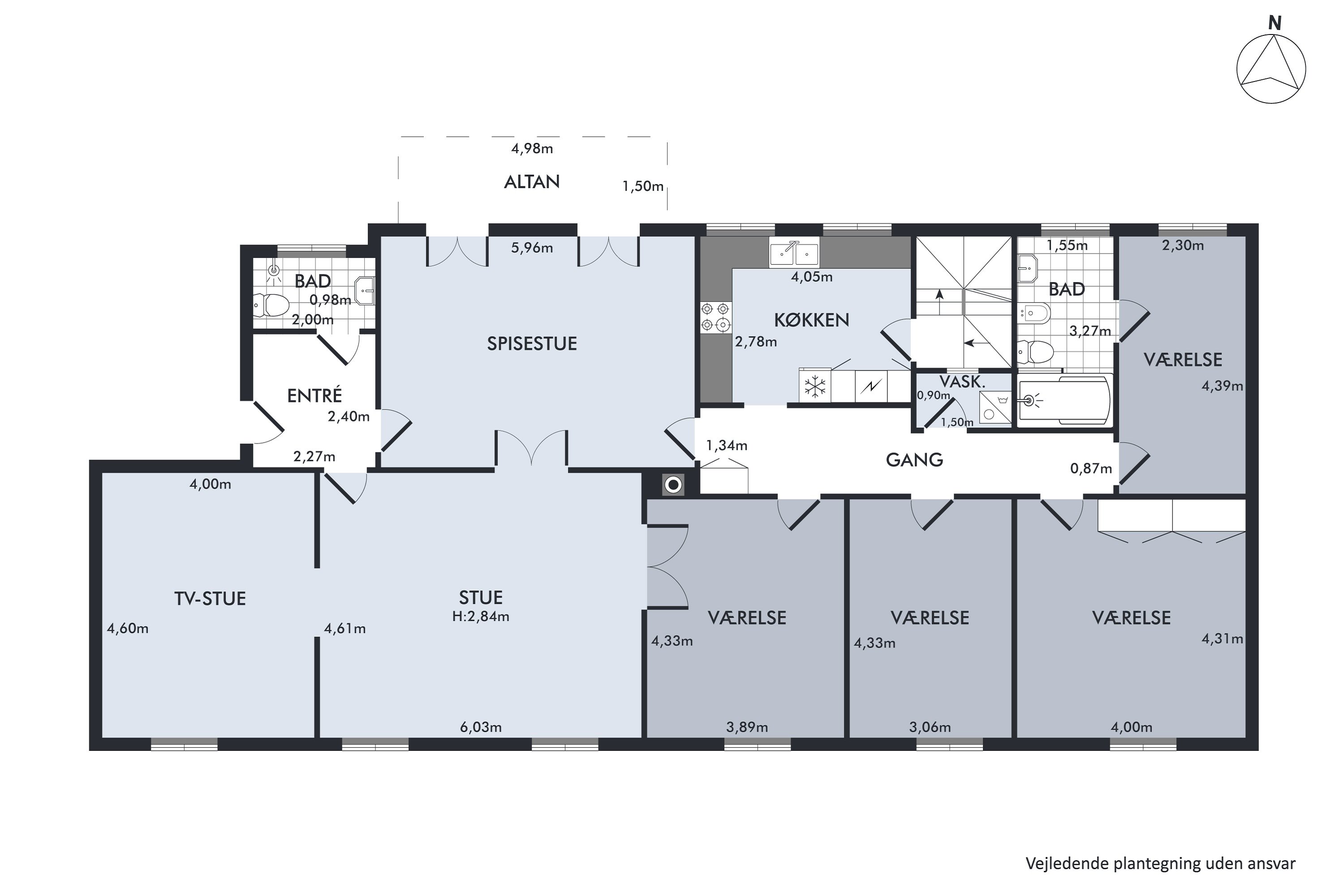 Plantegninger billede af Peter Bangs Vej 78, 2. tv., 2000 Frederiksberg