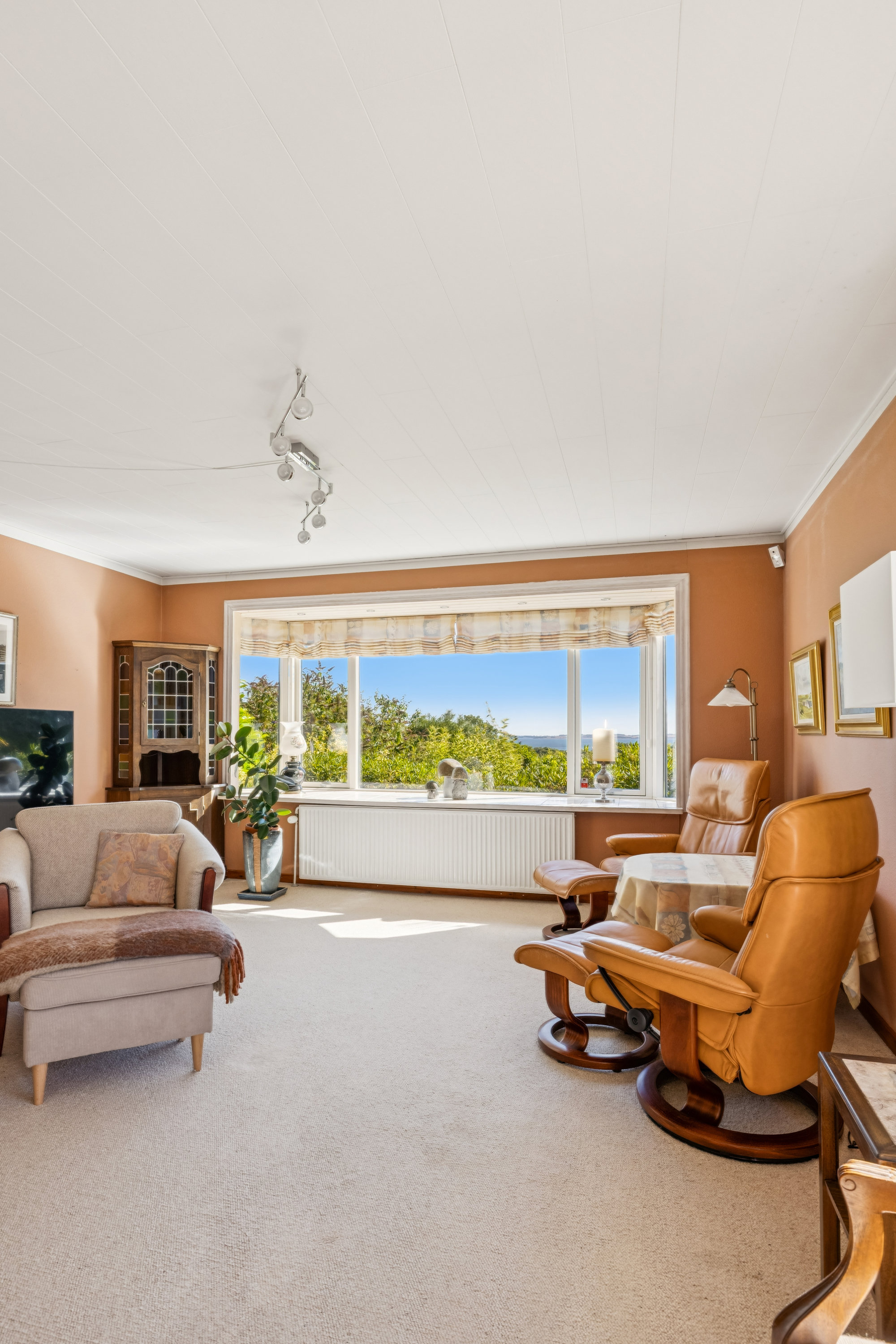 Fremhævet stue billede i fuldskærmstilstand. Billede af Rosenhøjvej 7, Ugelbølle, 8410 Rønde