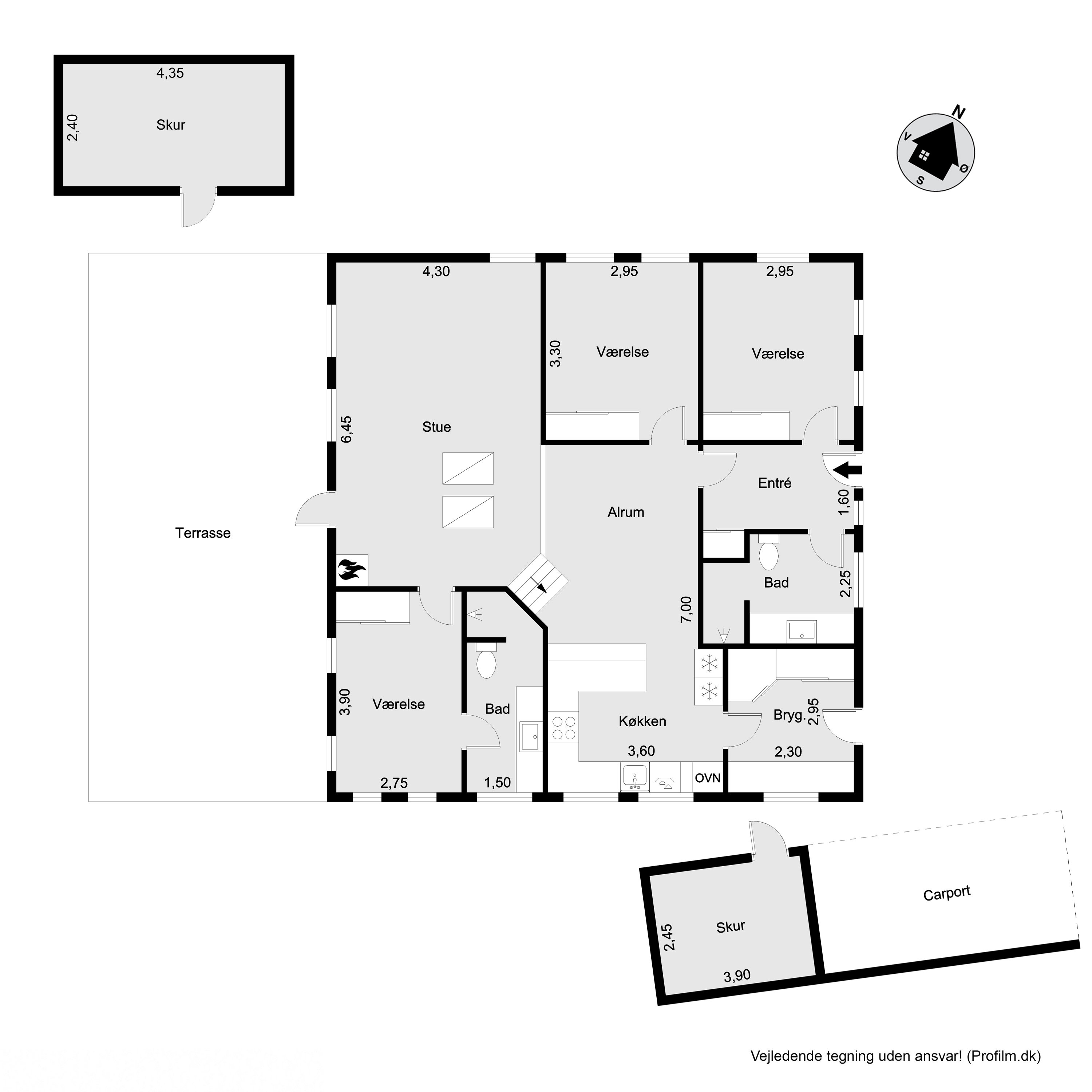 Plantegninger billede af Kalvehavevej 54B, 3250 Gilleleje