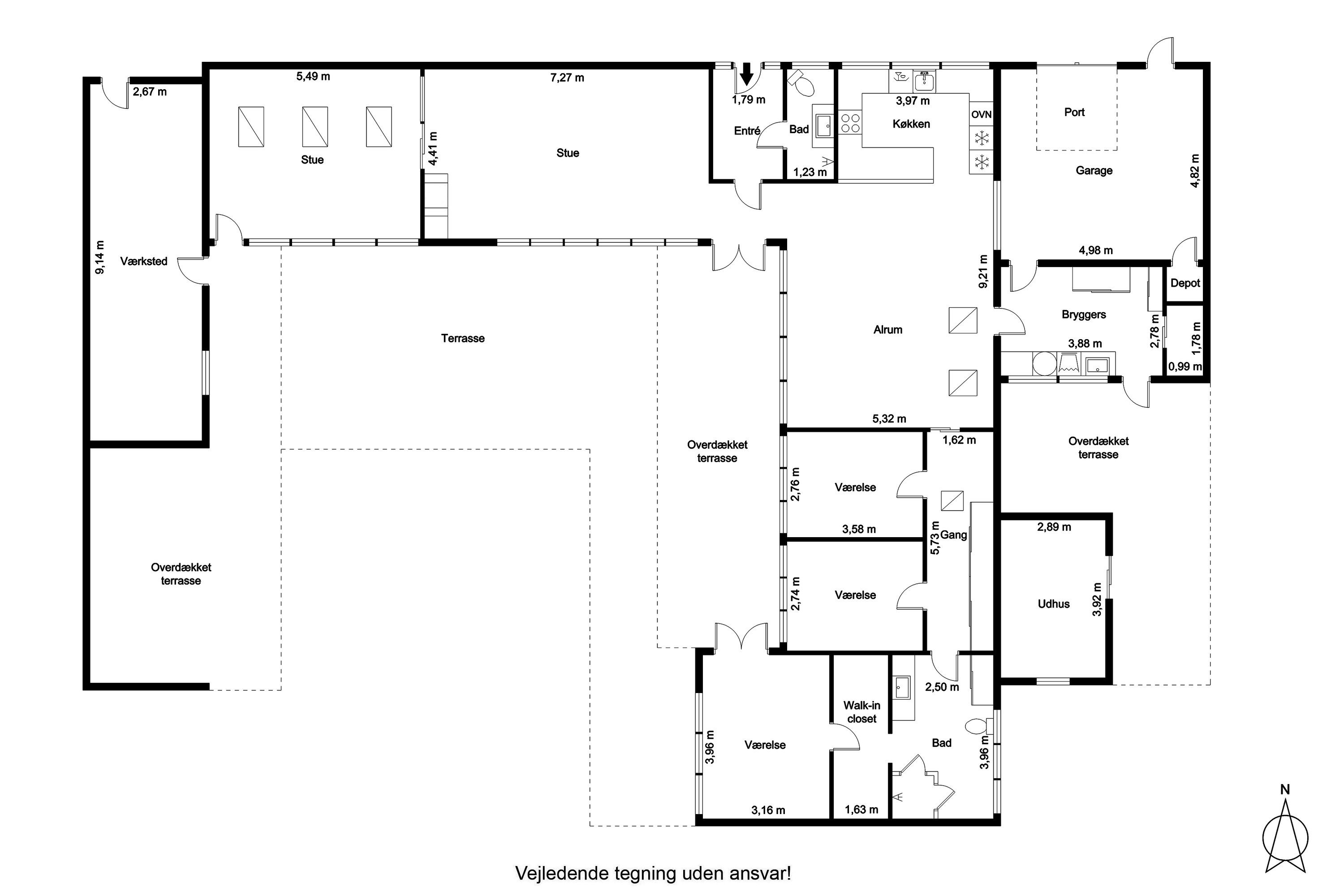 Plantegninger billede af Rosenhaven 4, 9300 Sæby