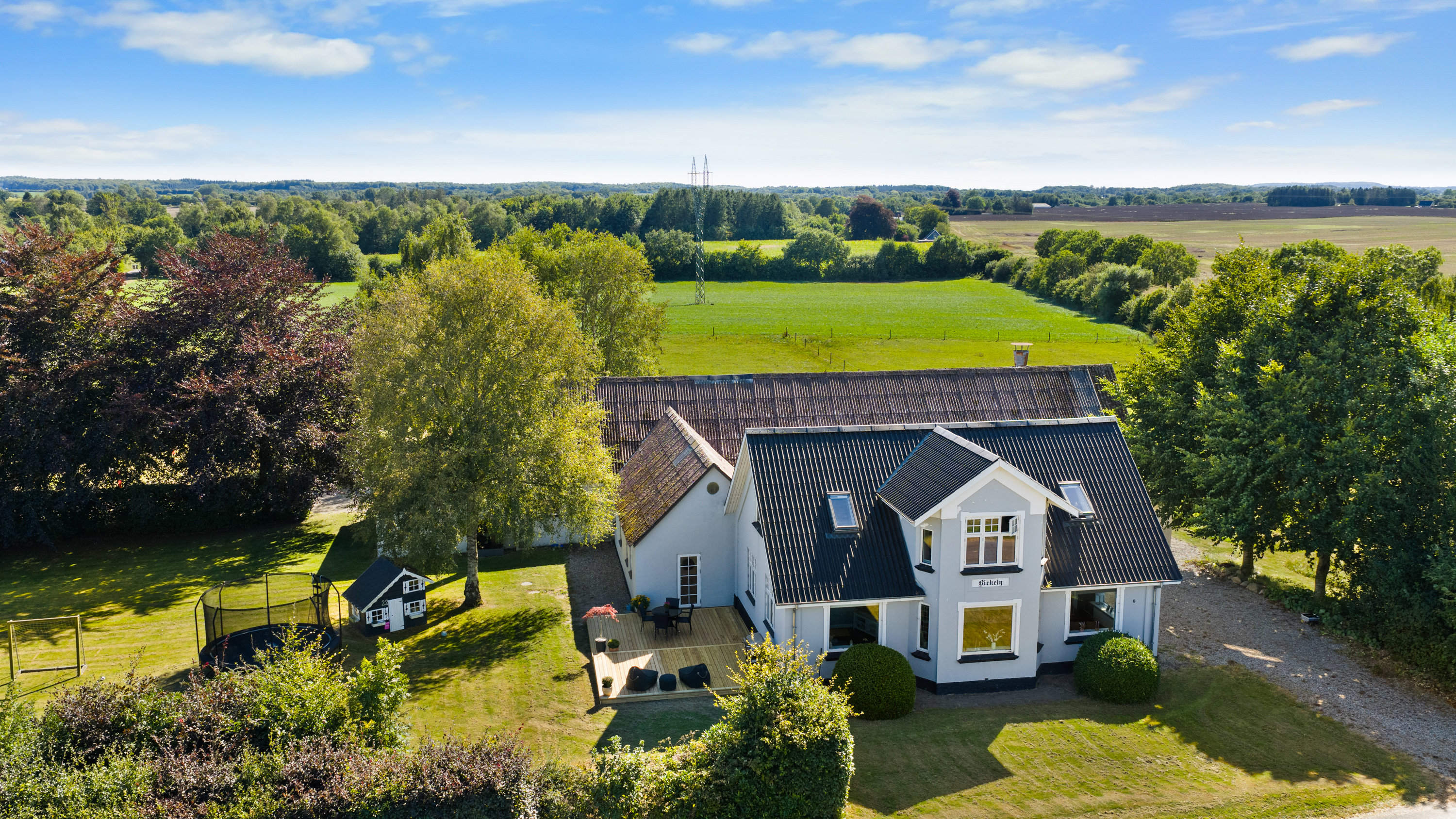 Fremhævet luftfoto billede i fuldskærmstilstand. Billede af Lydingevej 6, Lydinge, 5750 Ringe