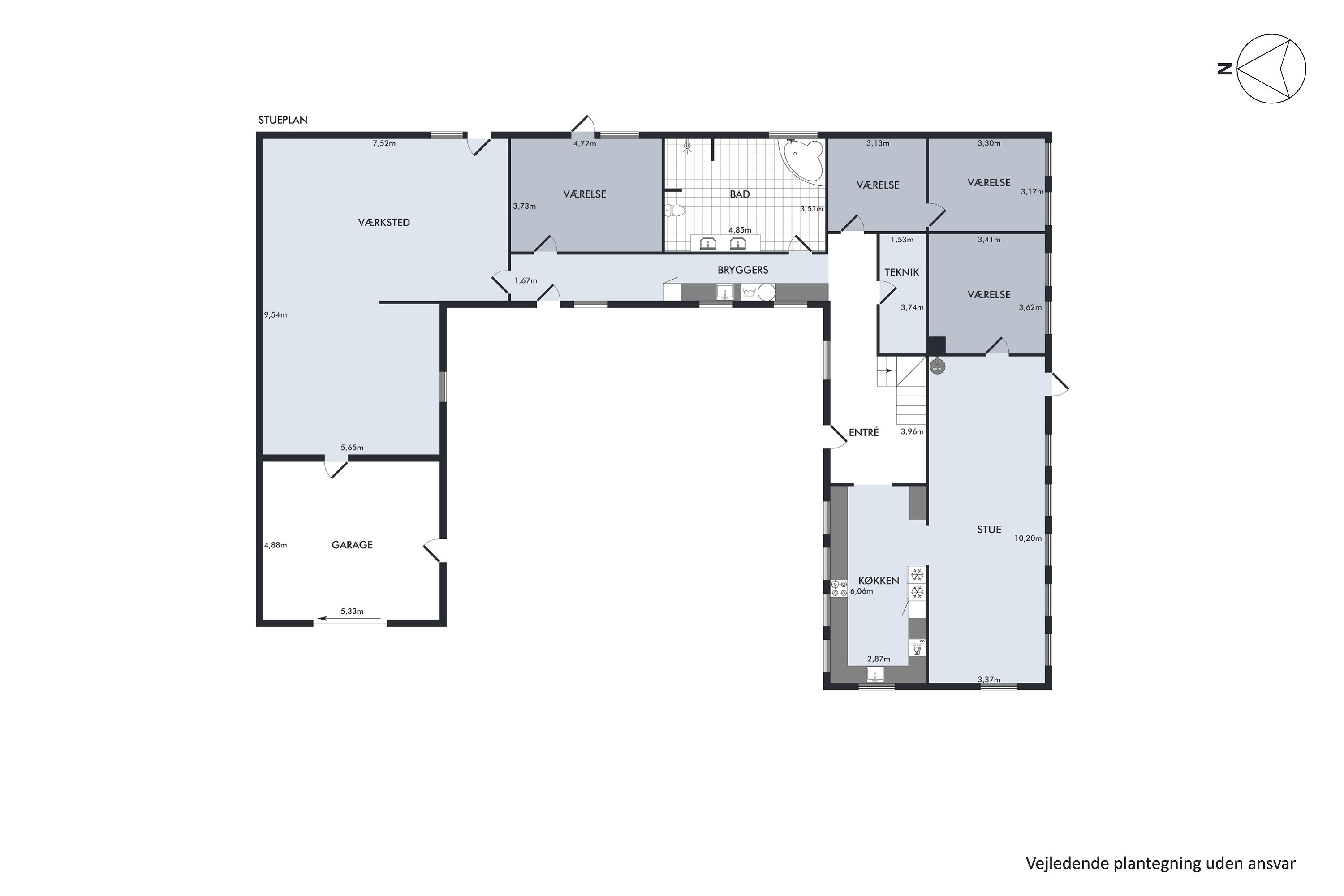 Plantegninger billede af Havevej 8, Kærbøl, 6760 Ribe