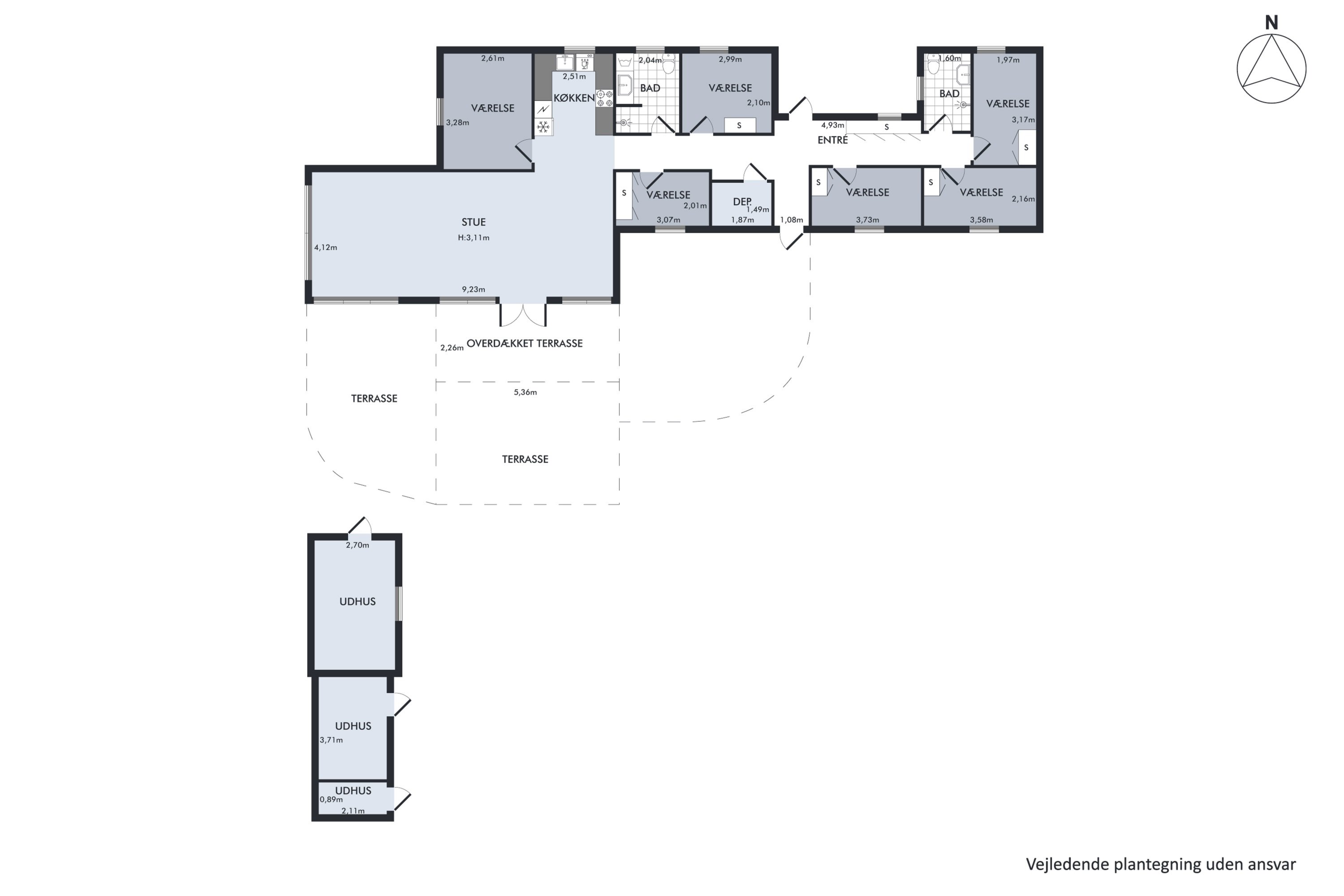Plantegninger billede af Fridavej 54, Gjerrild, 8500 Grenaa