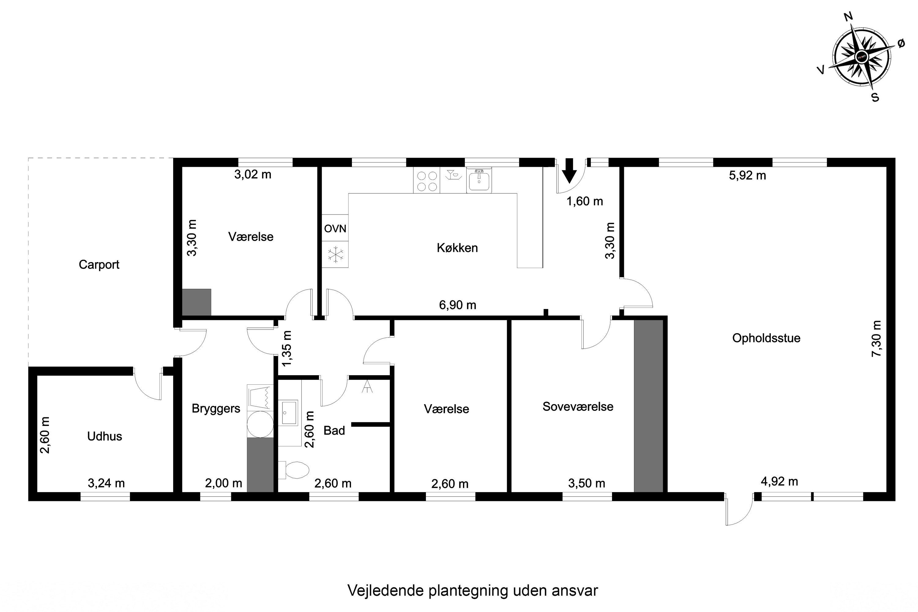 Plantegninger billede af Brunsegårdsvej 37, 5690 Tommerup