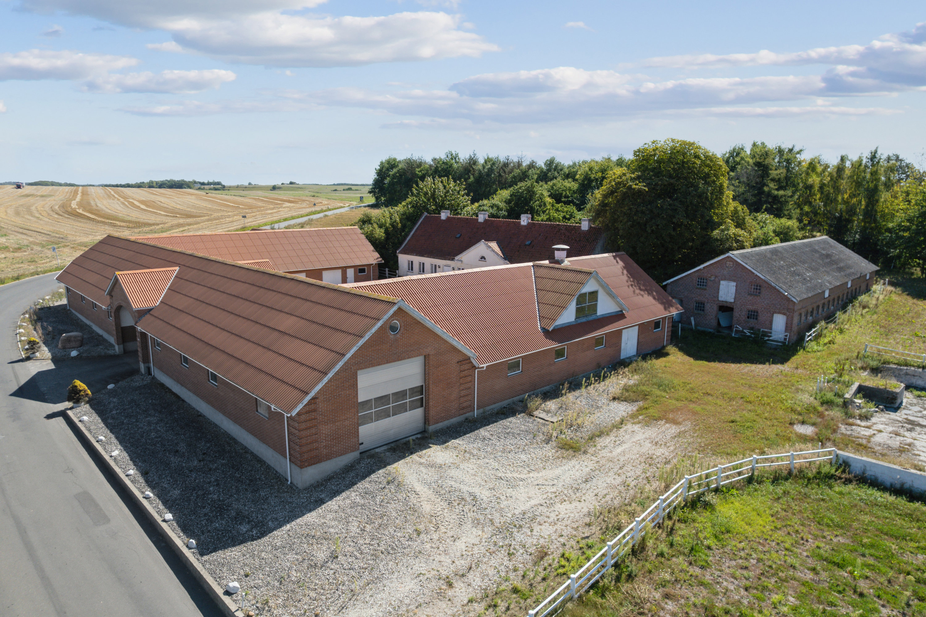 Fremhævet luftfoto billede i fuldskærmstilstand. Billede af Nødagervej 26, 8560 Kolind