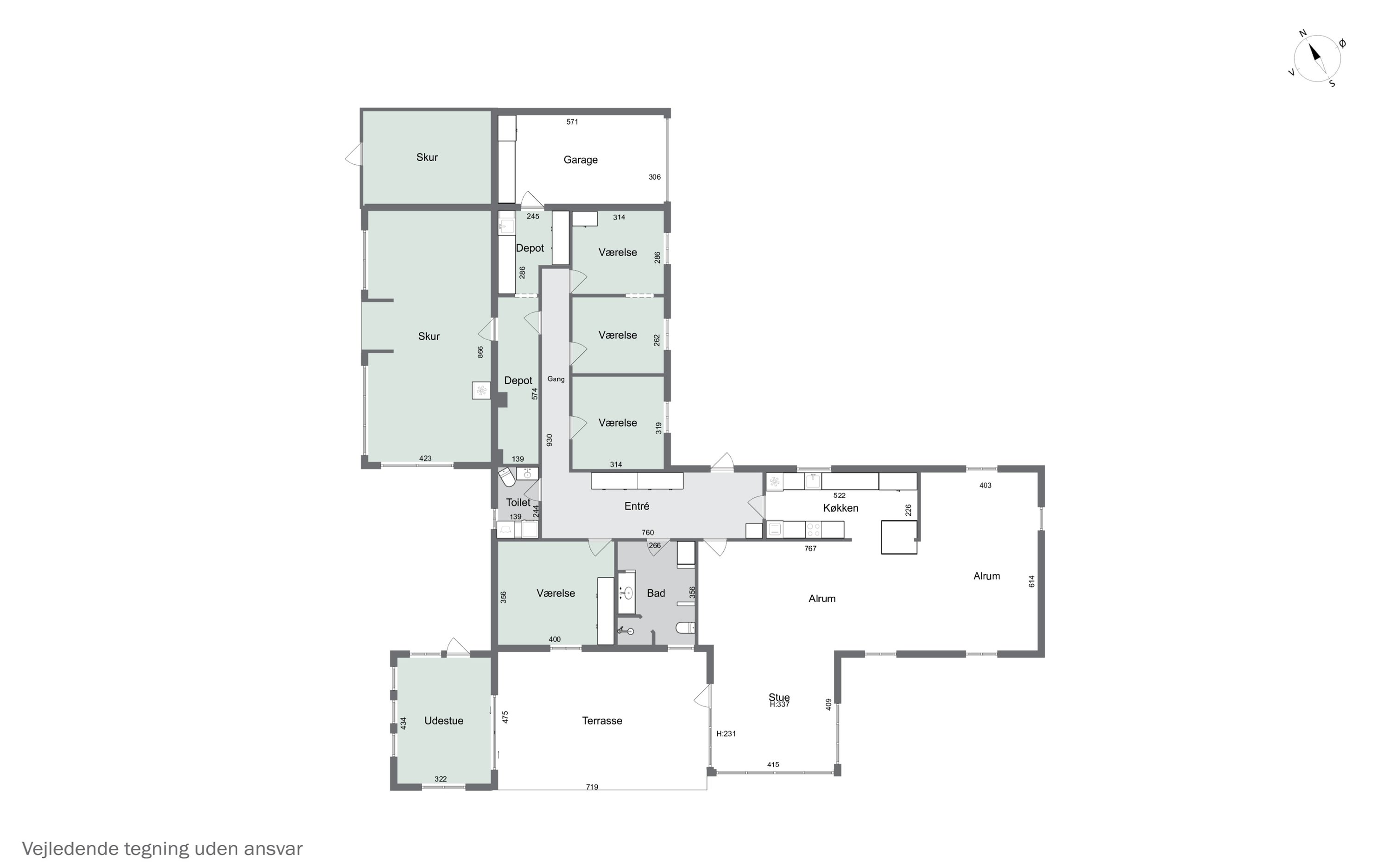 Plantegninger billede af Bromøllevej 19, Hunstrup, 7700 Thisted