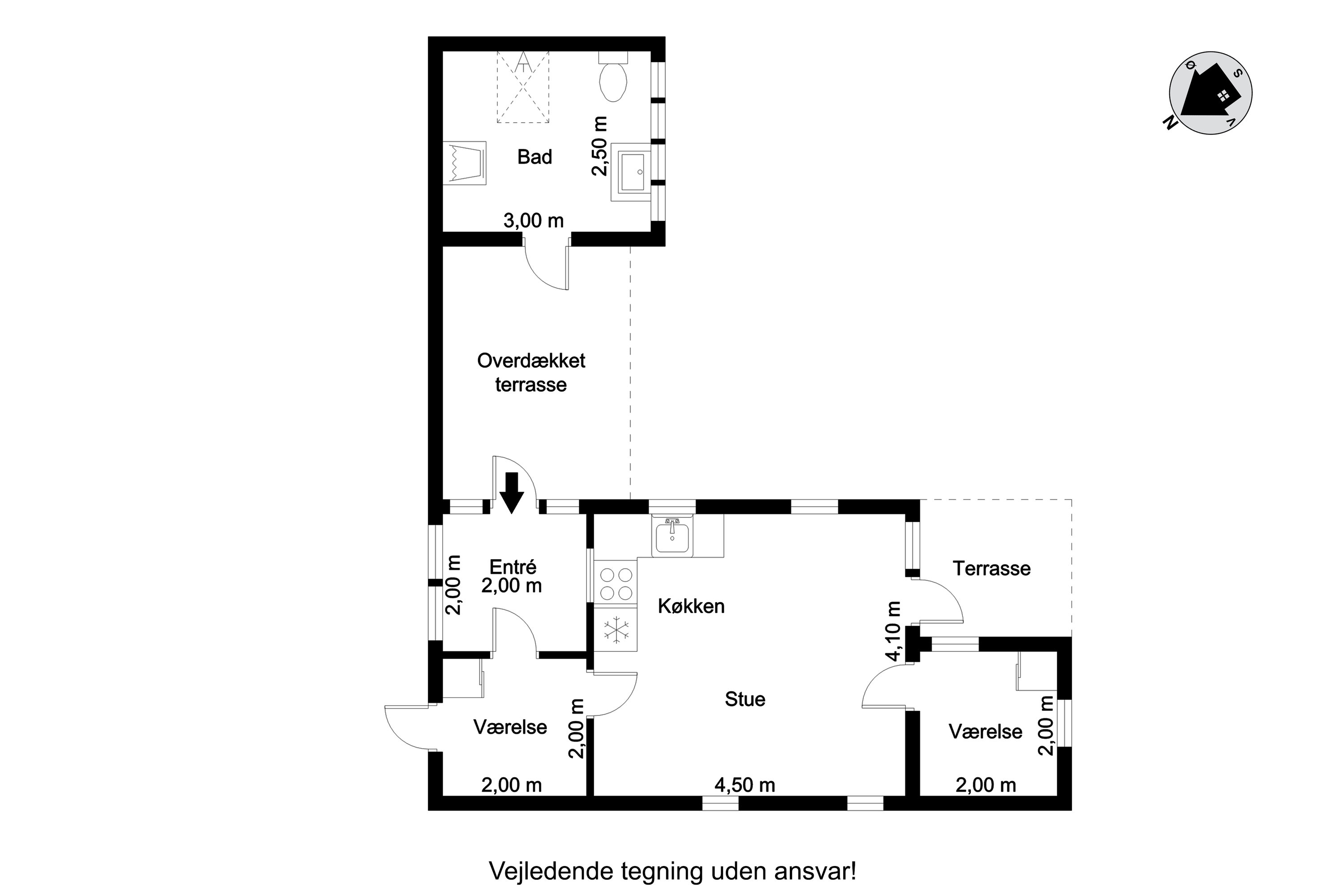 Plantegninger billede af Gyvelvej 43, Stauning, 6900 Skjern