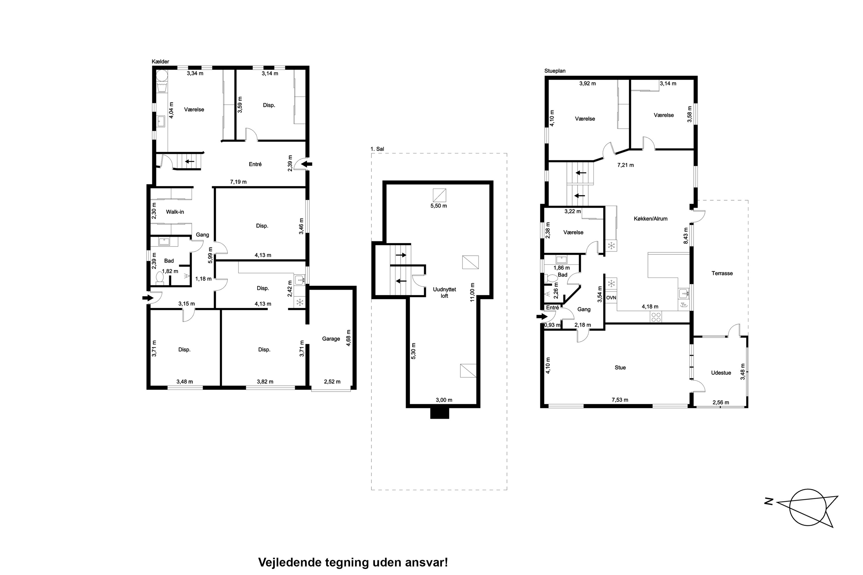 Plantegninger billede af Overlæge Ottosens Vej 8, 9900 Frederikshavn