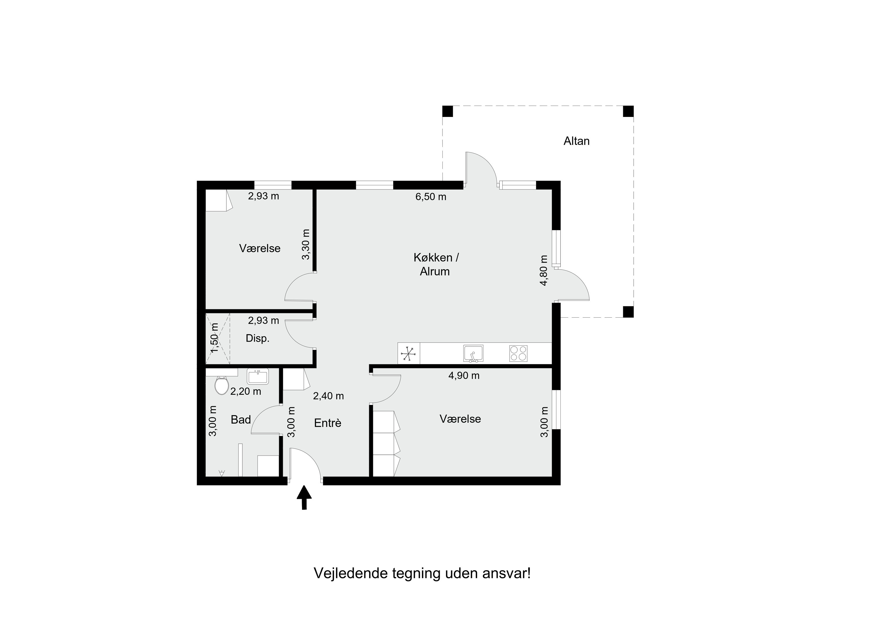 Plantegninger billede af Herningvej 33, st.. 1., 8600 Silkeborg
