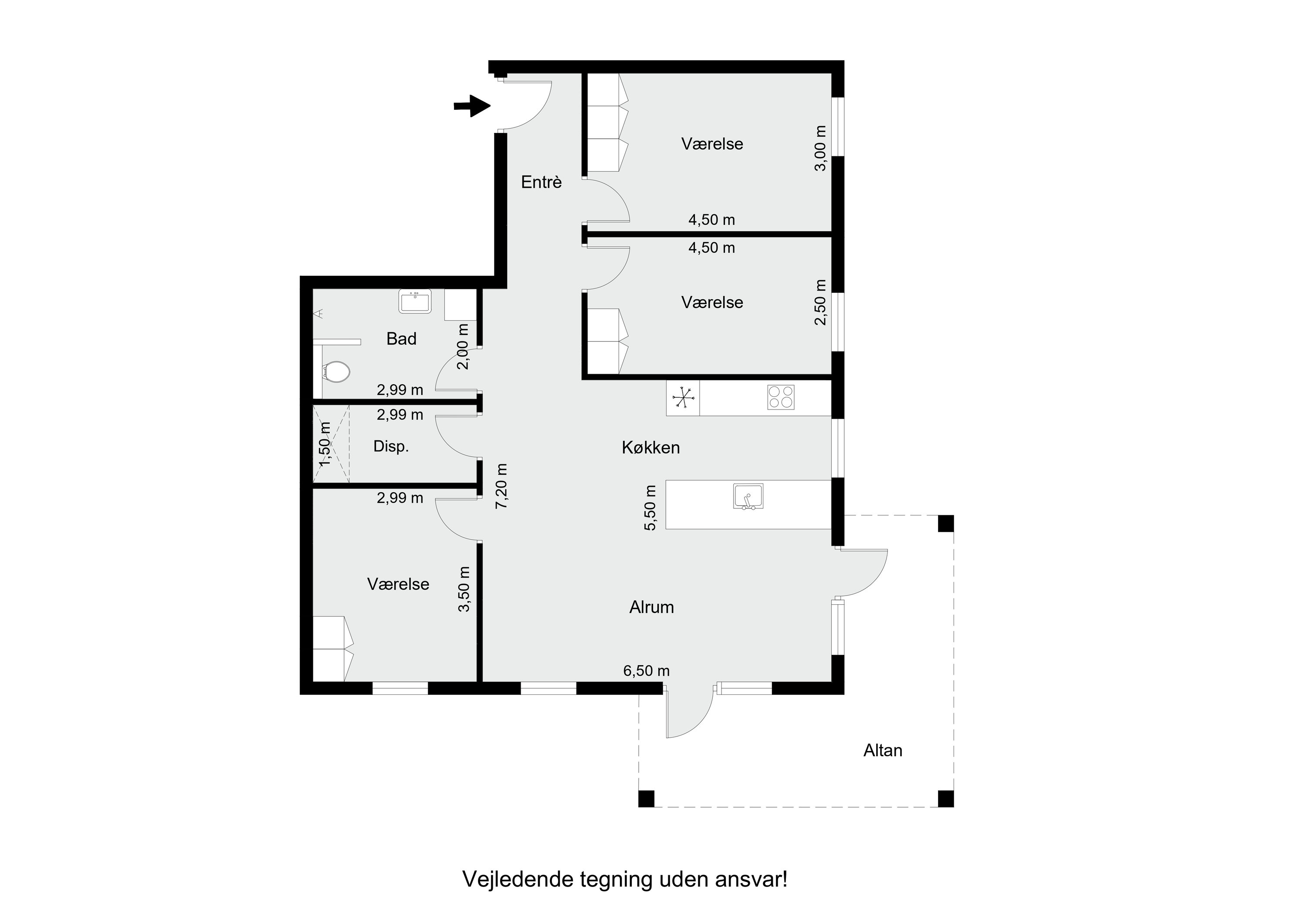 Plantegninger billede af Herningvej 33, 1. 4., 8600 Silkeborg