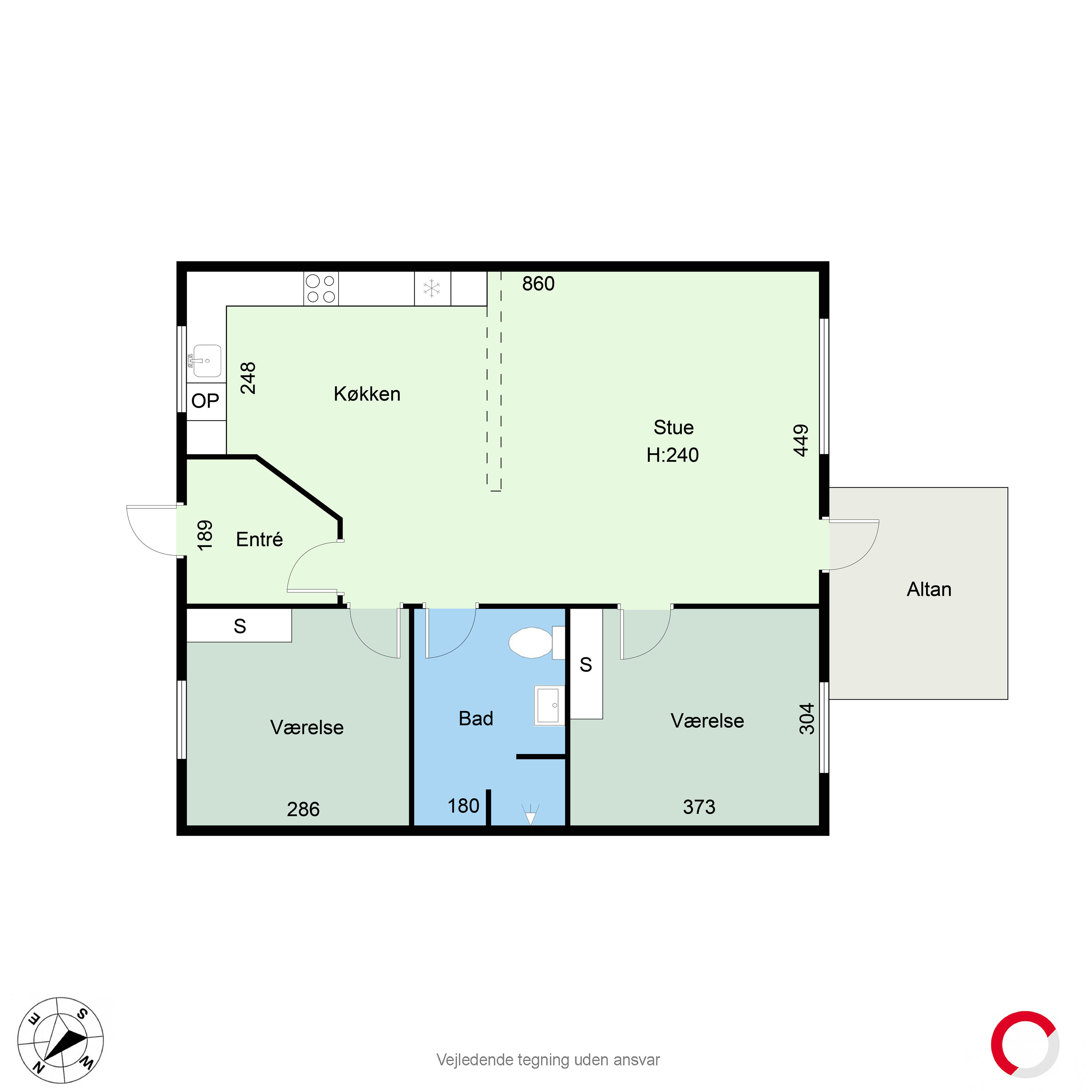 Plantegninger billede af Ranunkelvej 219, 1. 2., 8471 Sabro