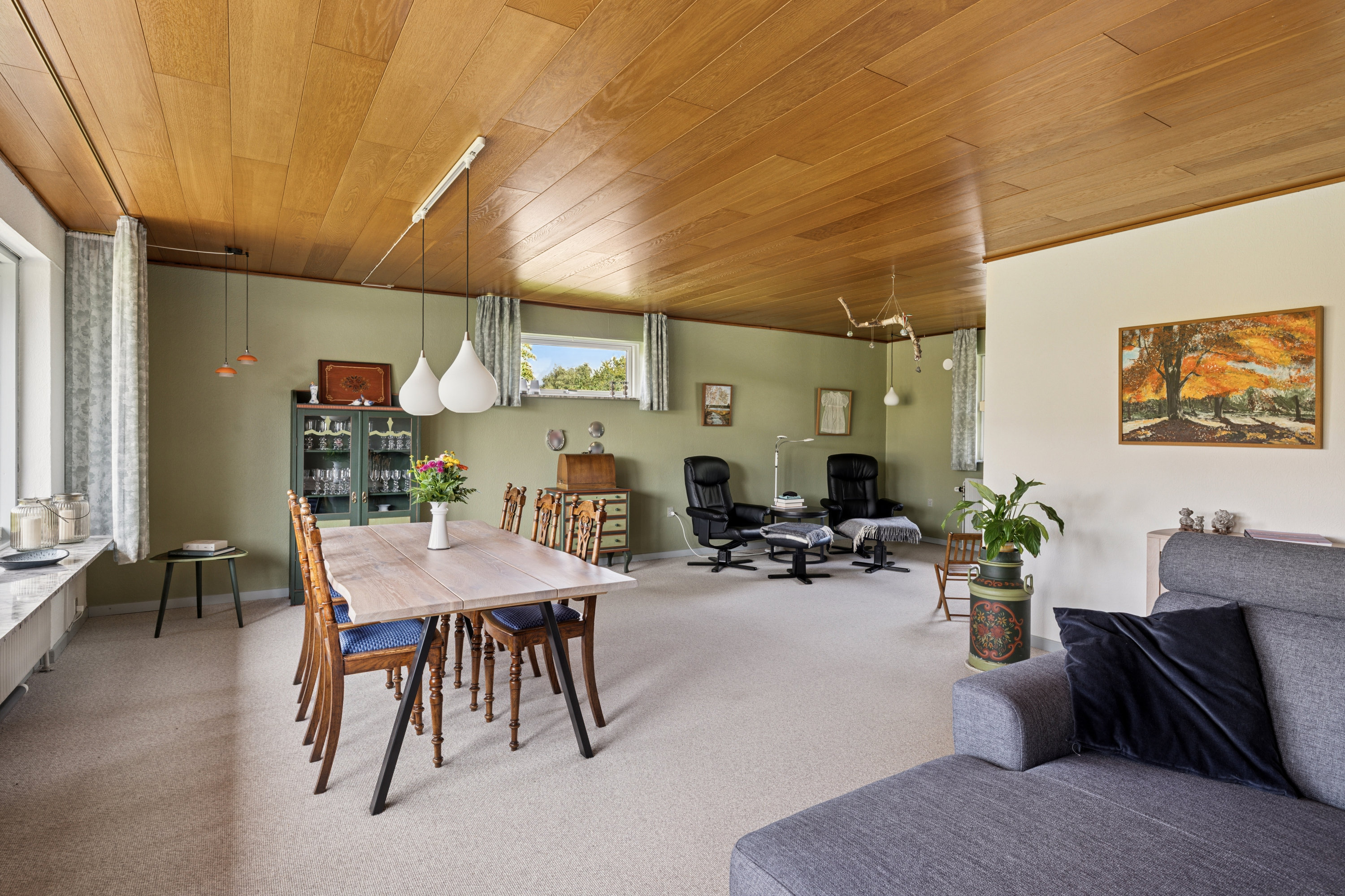 Fremhævet stue billede i fuldskærmstilstand. Billede af Norupvej 9, Vammen, 8830 Tjele