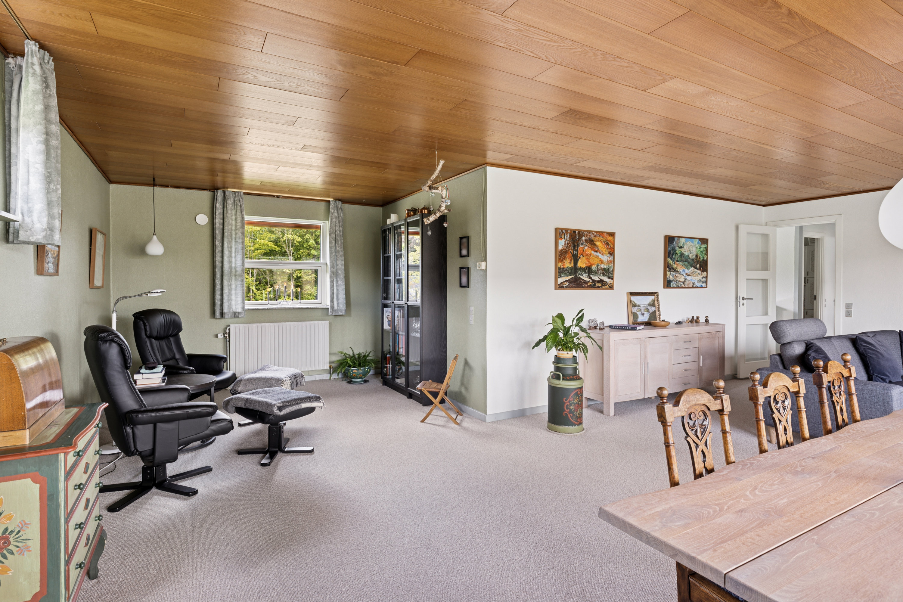 Fremhævet stue billede i fuldskærmstilstand. Billede af Norupvej 9, Vammen, 8830 Tjele