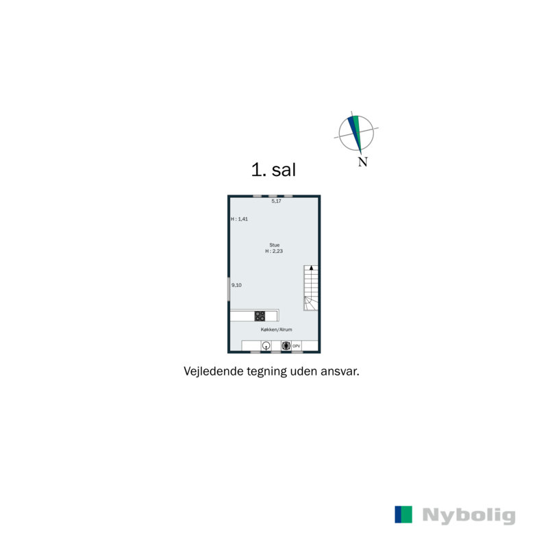 Plantegninger billede af Blegindvej 77B, Blegind, 8362 Hørning