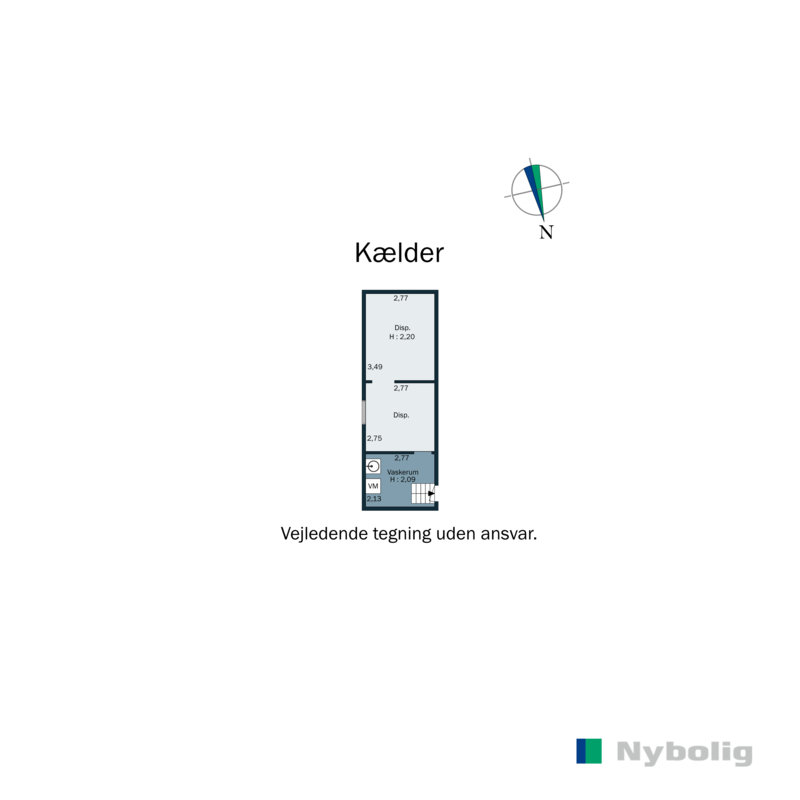 Plantegninger billede af Blegindvej 77B, Blegind, 8362 Hørning