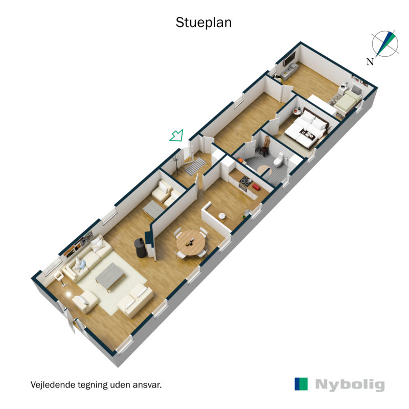 Plantegninger billede af Blegindvej 77B, Blegind, 8362 Hørning