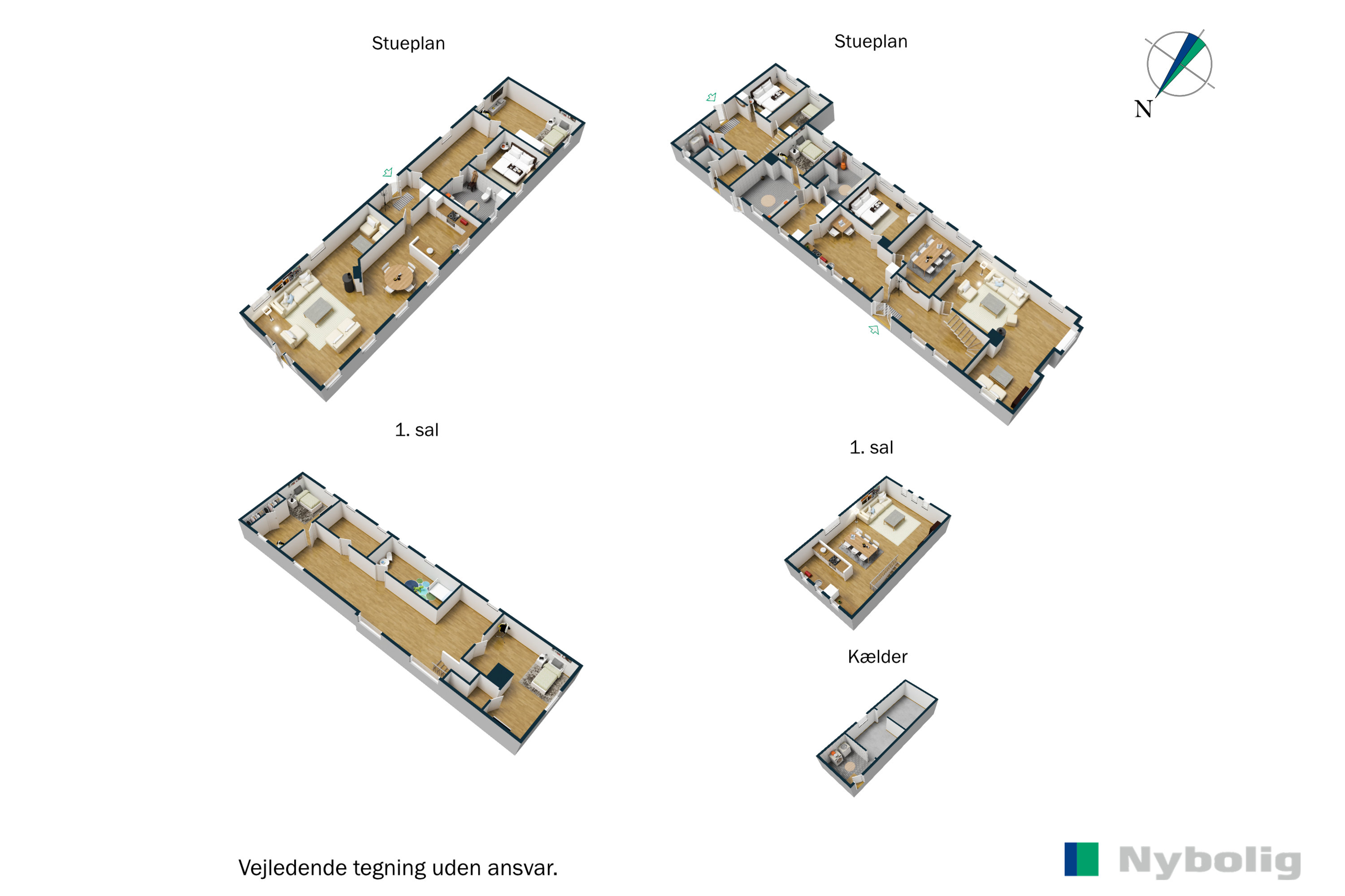 Plantegninger billede af Blegindvej 77B, Blegind, 8362 Hørning