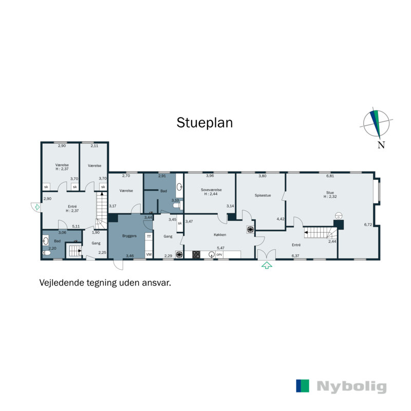 Plantegninger billede af Blegindvej 77B, Blegind, 8362 Hørning