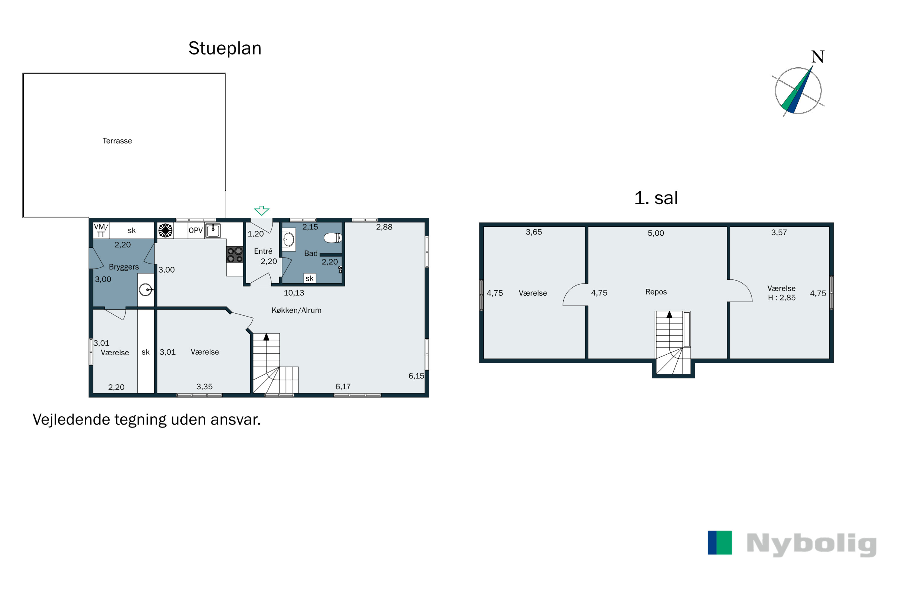 Plantegninger billede af Andstvej 2, 6621 Gesten