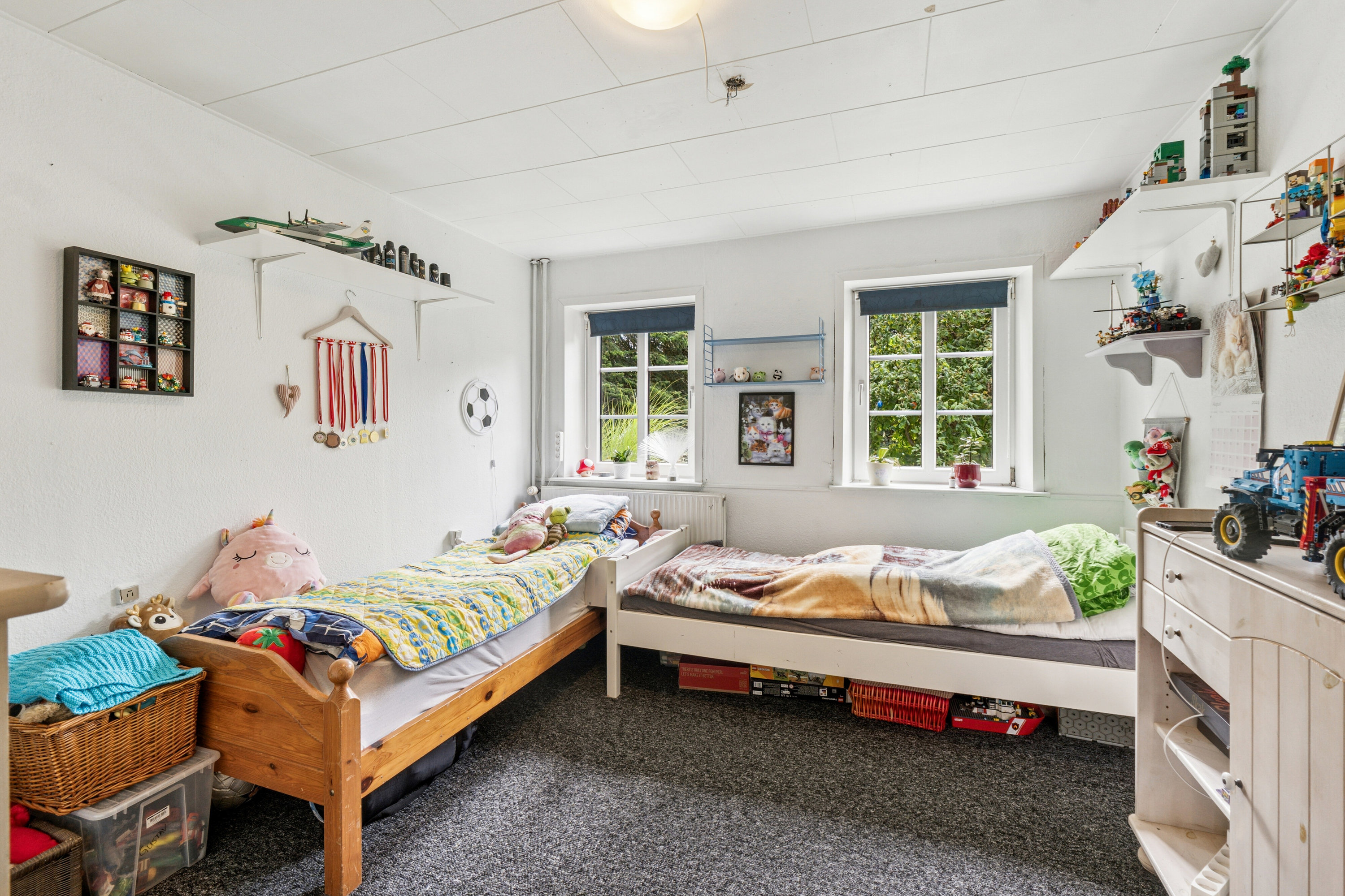 Fremhævet soveværelse billede i fuldskærmstilstand. Billede af Nørremark 1, Sdr Hygum, 6630 Rødding