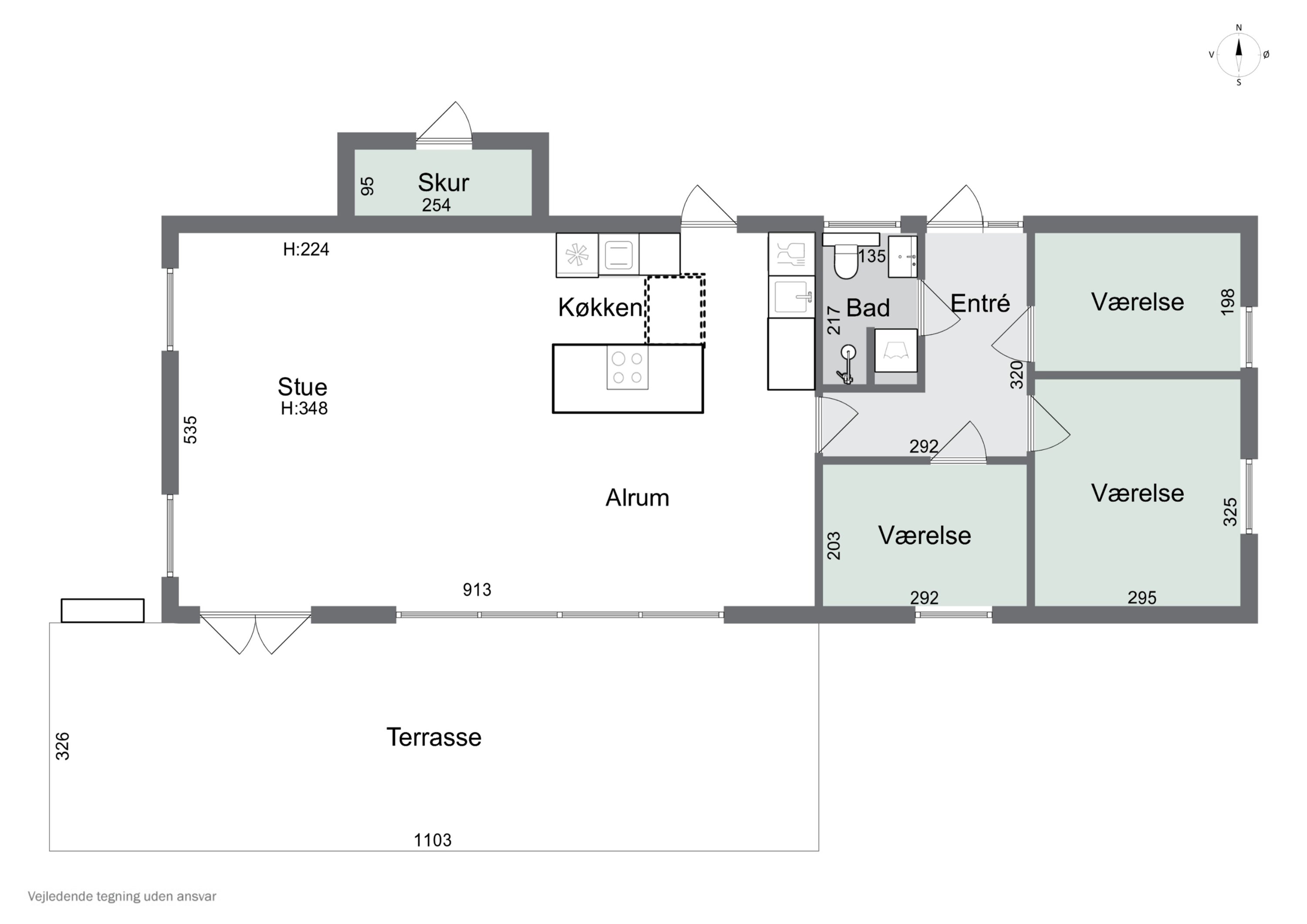 Plantegninger billede af Petrine Sonnesvej 9, Evetofte, 3370 Melby
