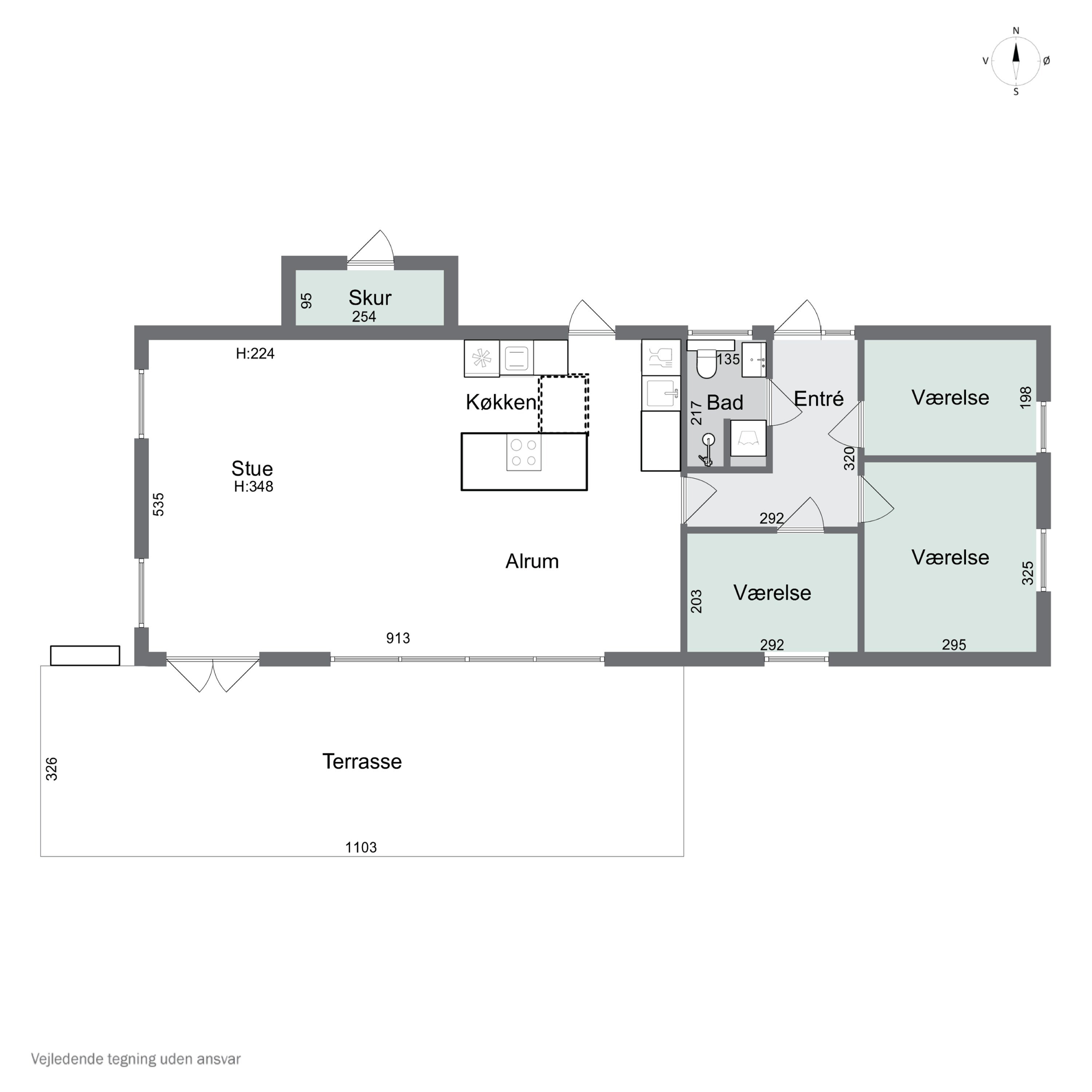 Plantegninger billede af Petrine Sonnesvej 9, Evetofte, 3370 Melby