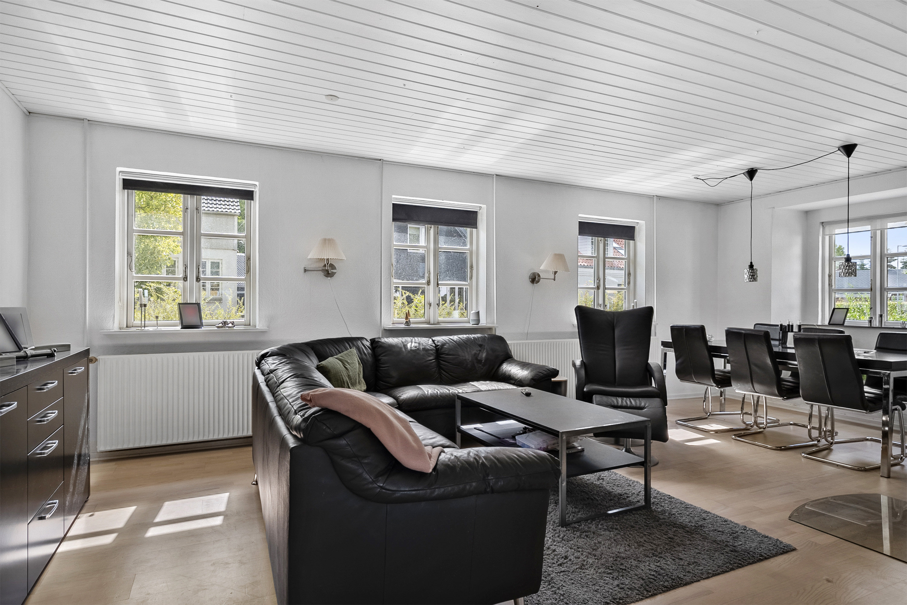 Fremhævet stue billede i fuldskærmstilstand. Billede af Blegindvej 77B, Blegind, 8362 Hørning