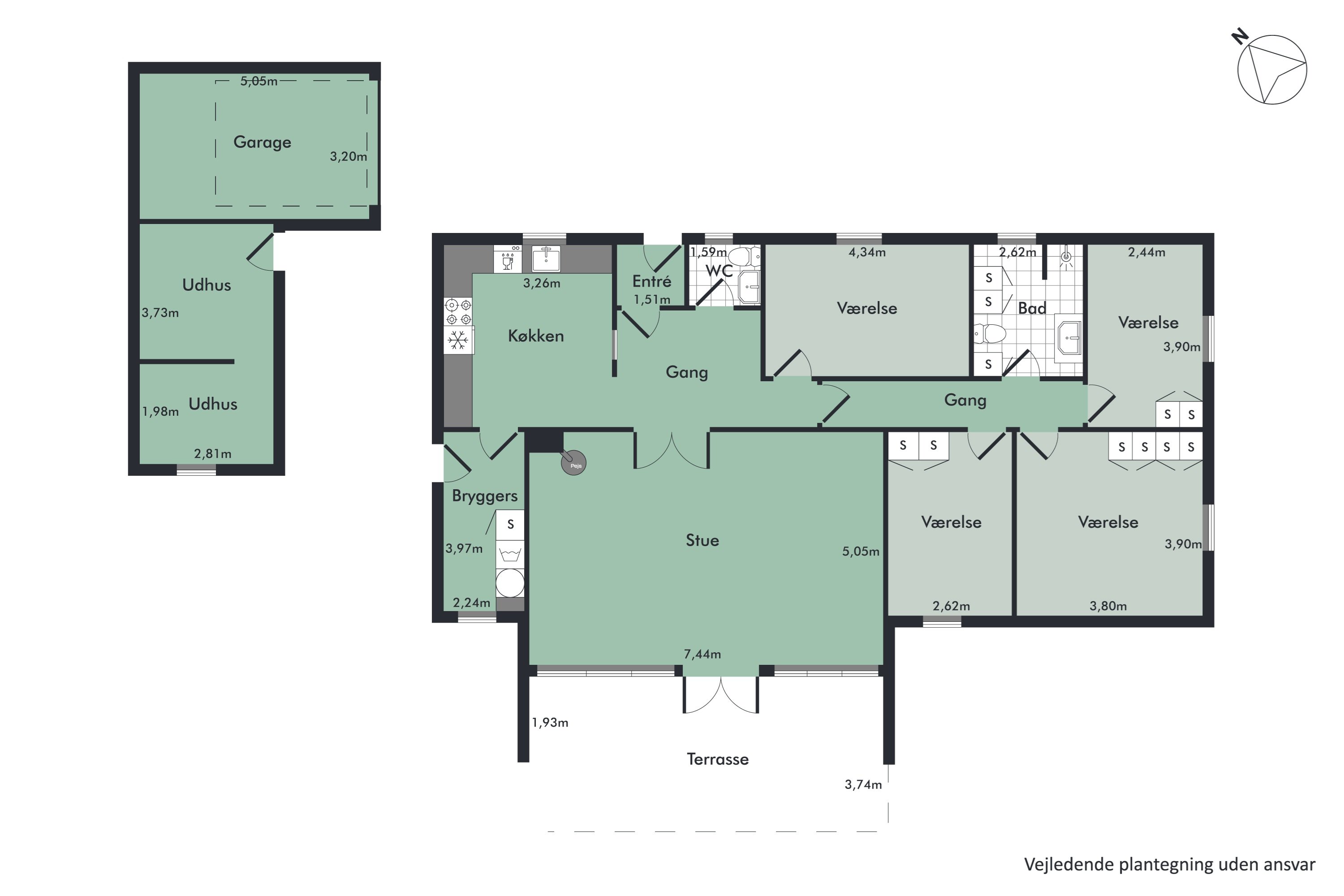 Plantegninger billede af Nordmanniavej 1, 9320 Hjallerup