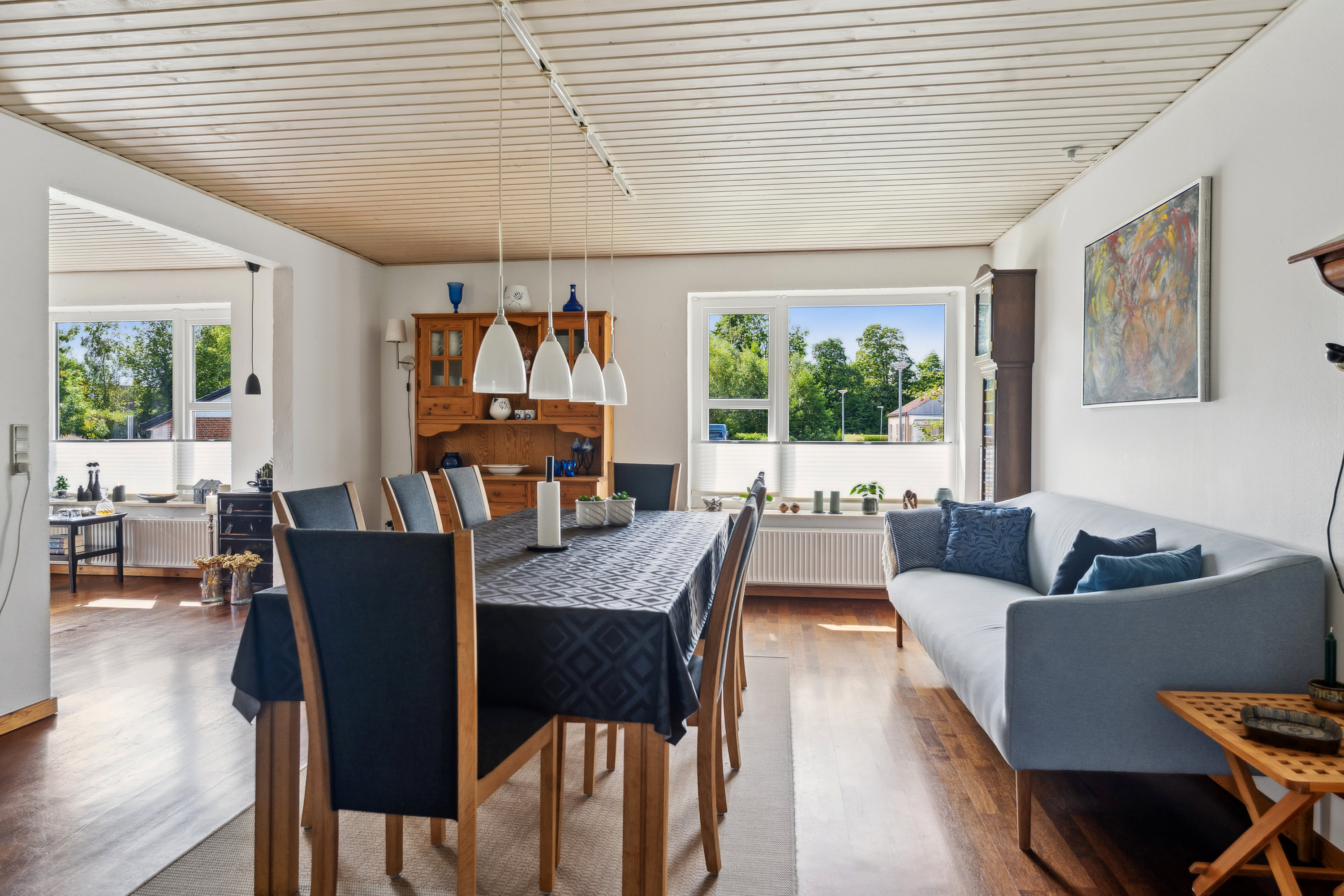 Fremhævet stue billede i fuldskærmstilstand. Billede af Mølleengen 8, 8850 Bjerringbro