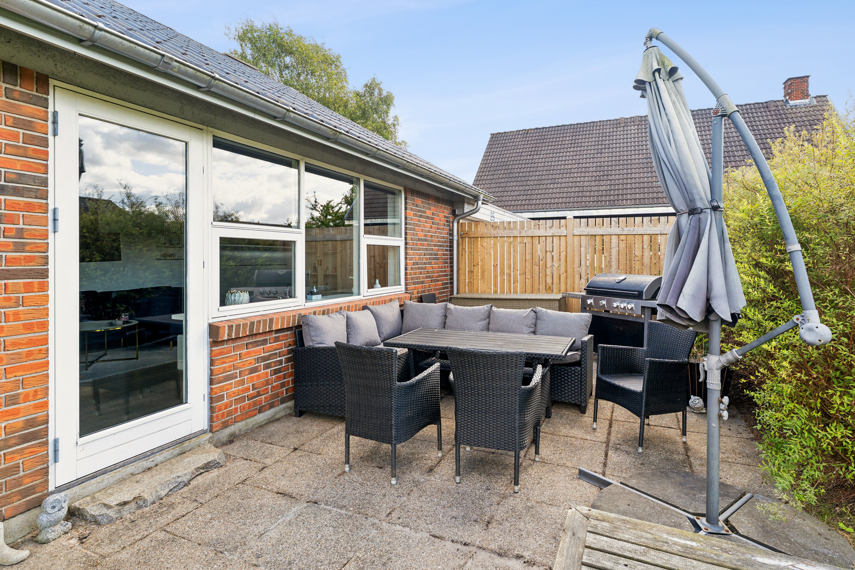 Fremhævet terrasse billede i fuldskærmstilstand. Billede af Ahornvej 31, Harridslev, 8930 Randers NØ