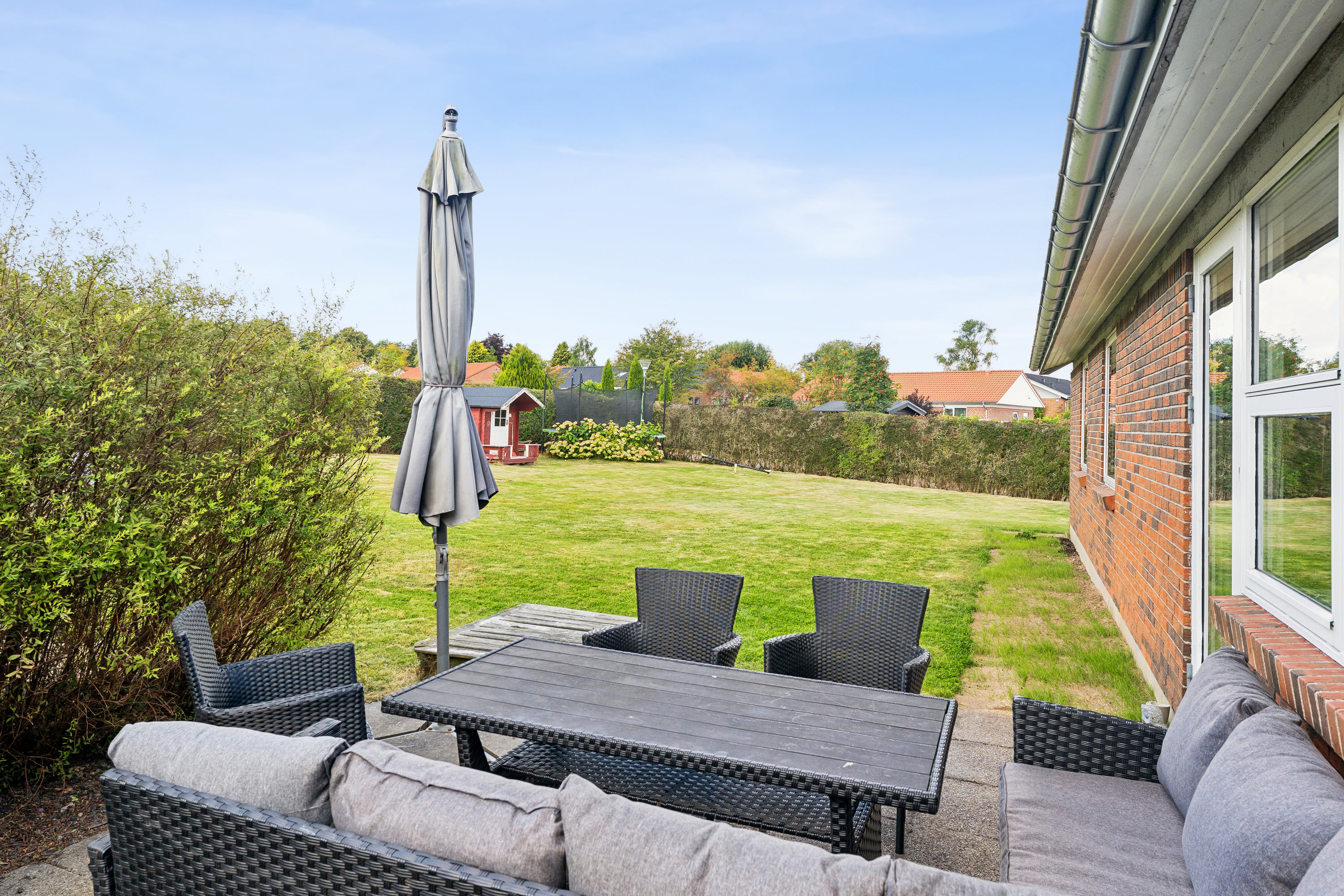 Fremhævet terrasse billede i fuldskærmstilstand. Billede af Ahornvej 31, Harridslev, 8930 Randers NØ