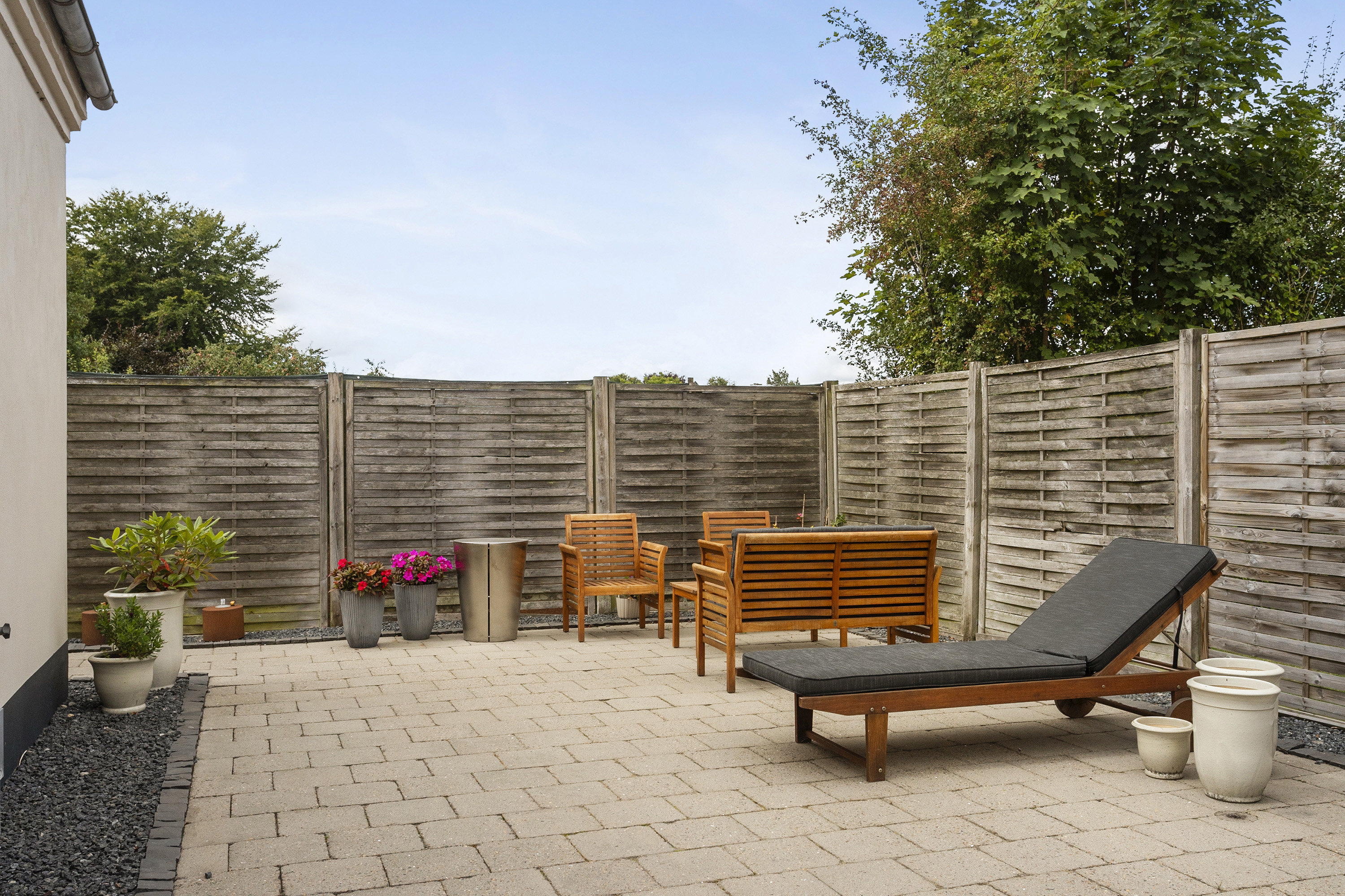 Fremhævet terrasse billede i fuldskærmstilstand. Billede af Andstvej 2, 6621 Gesten