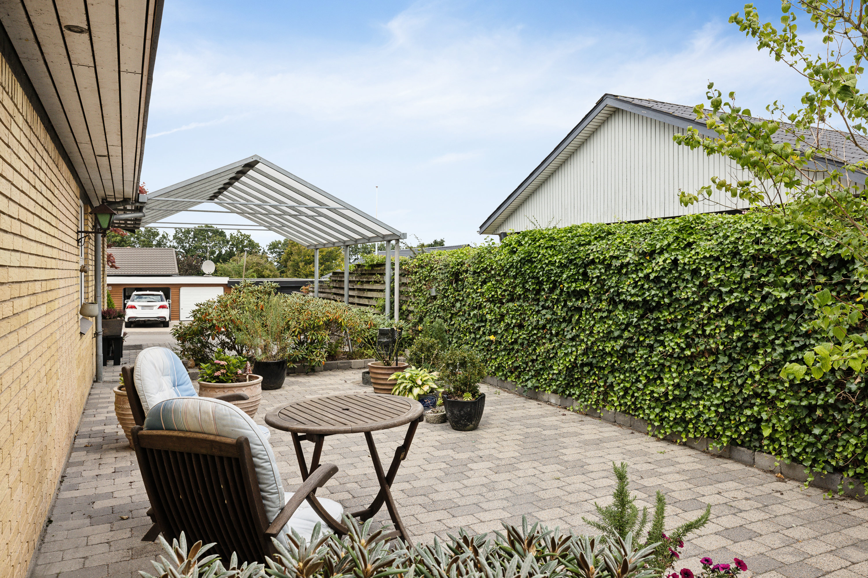 Fremhævet terrasse billede i fuldskærmstilstand. Billede af Egevænget 19, 7850 Stoholm Jyll