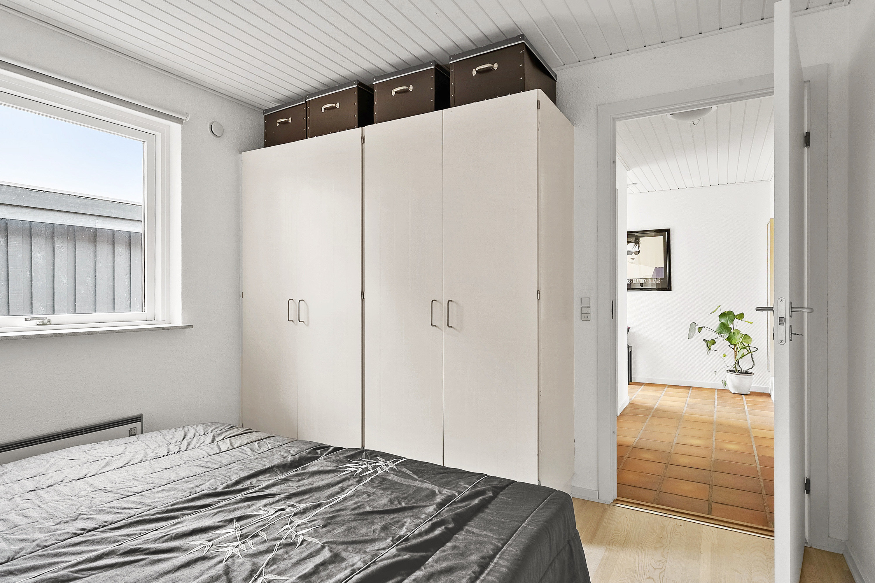 Fremhævet soveværelse billede i fuldskærmstilstand. Billede af Gl Krovej 25A, Norsminde, 8300 Odder