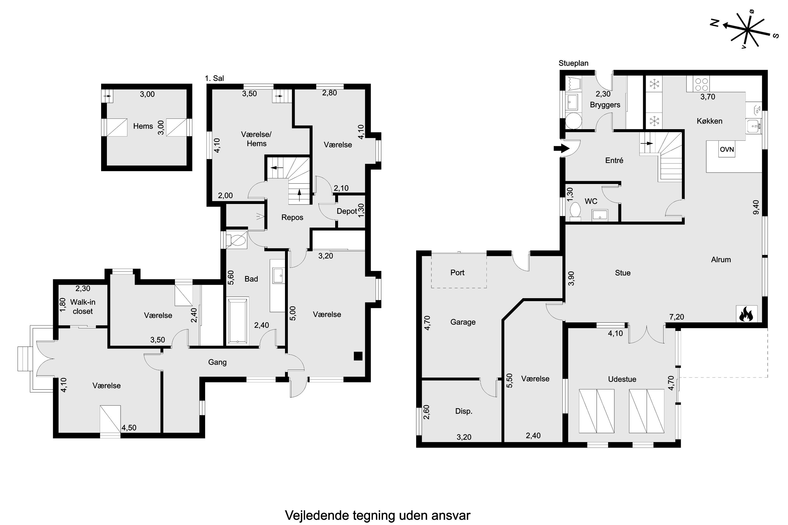 Plantegninger billede af Trangbækvej 4, 8832 Skals