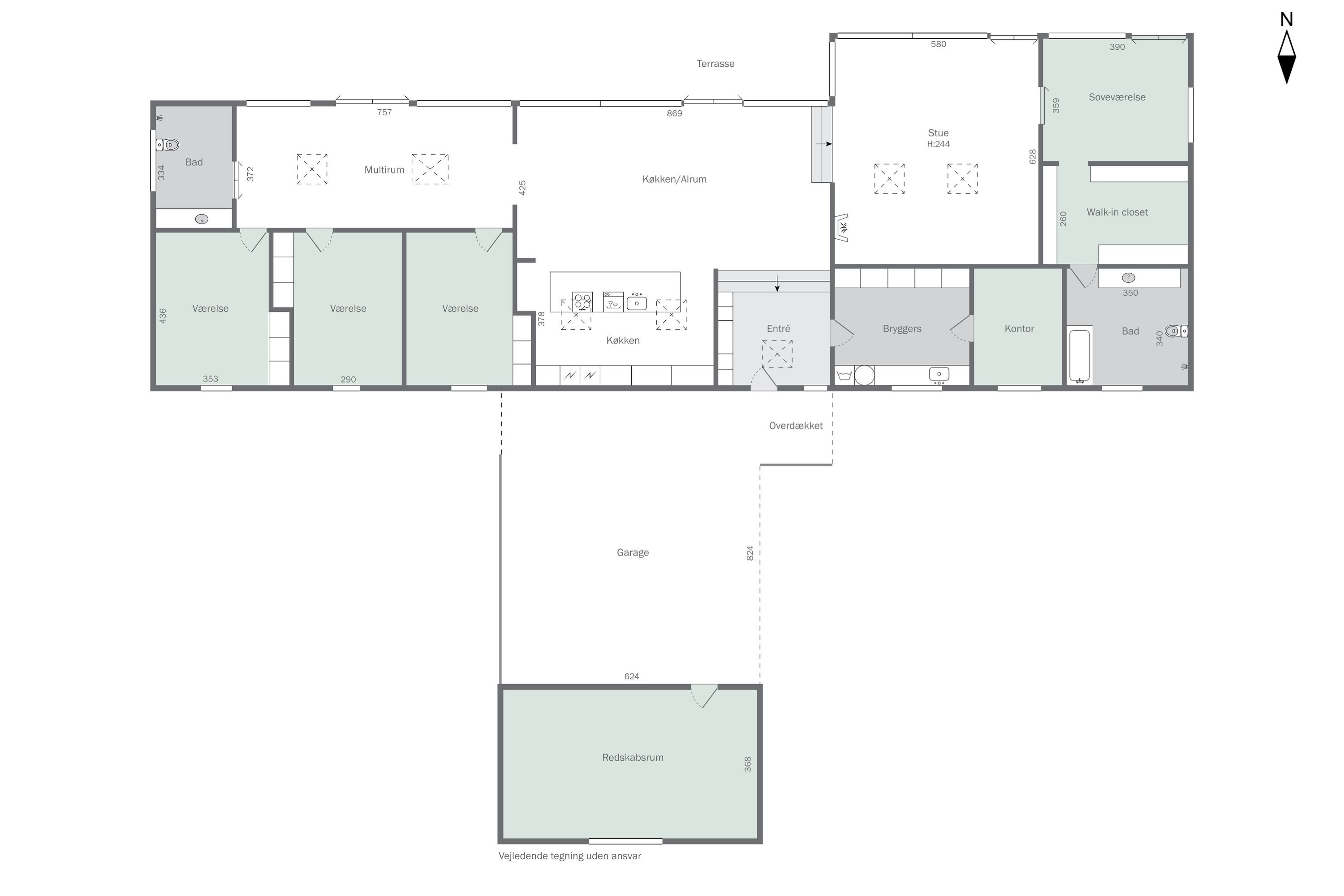 Plantegninger billede af Hvilehøjvej 9, Hostrupskov, 6200 Aabenraa