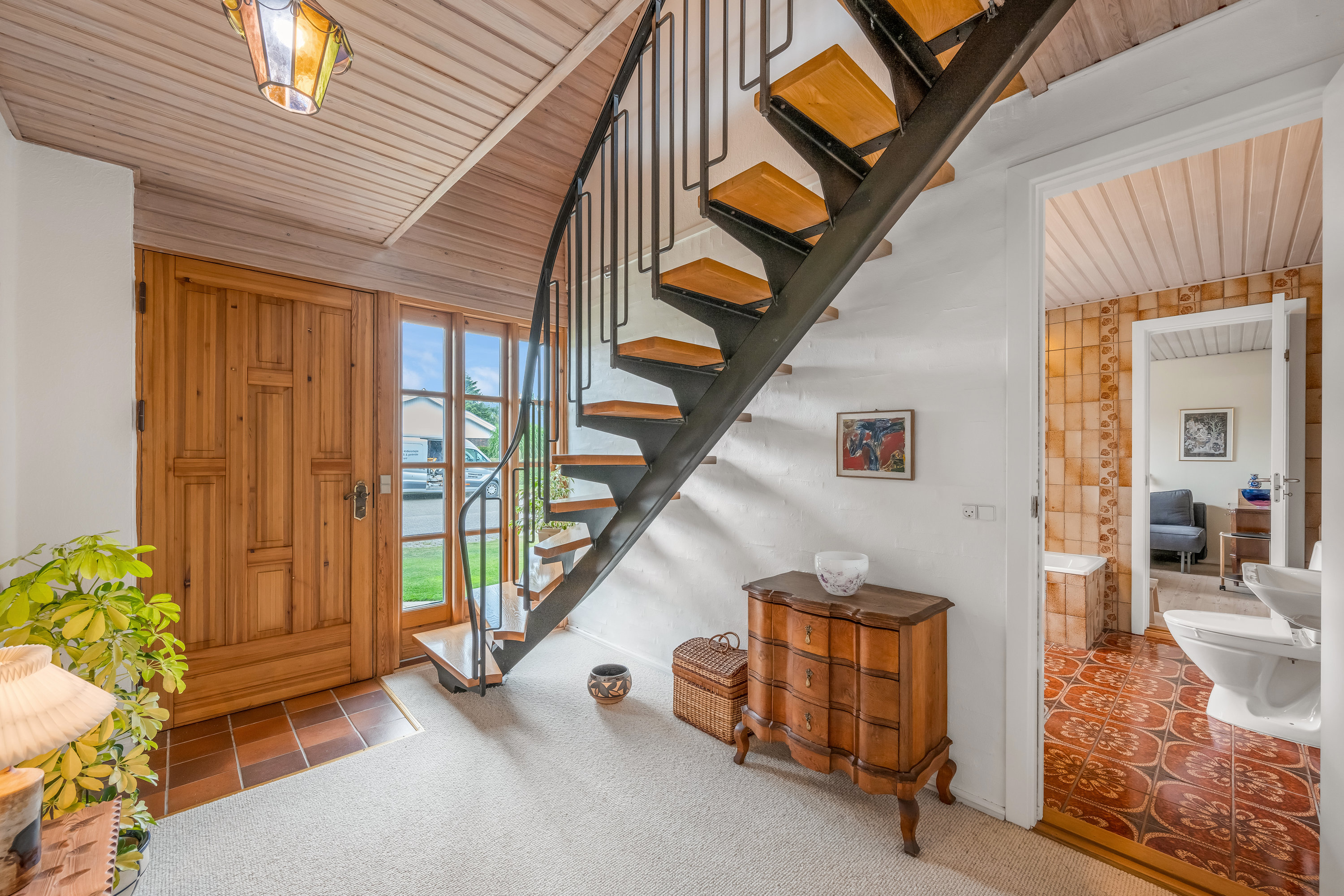 Fremhævet trappe billede i fuldskærmstilstand. Billede af Åbrinken 14, 6900 Skjern