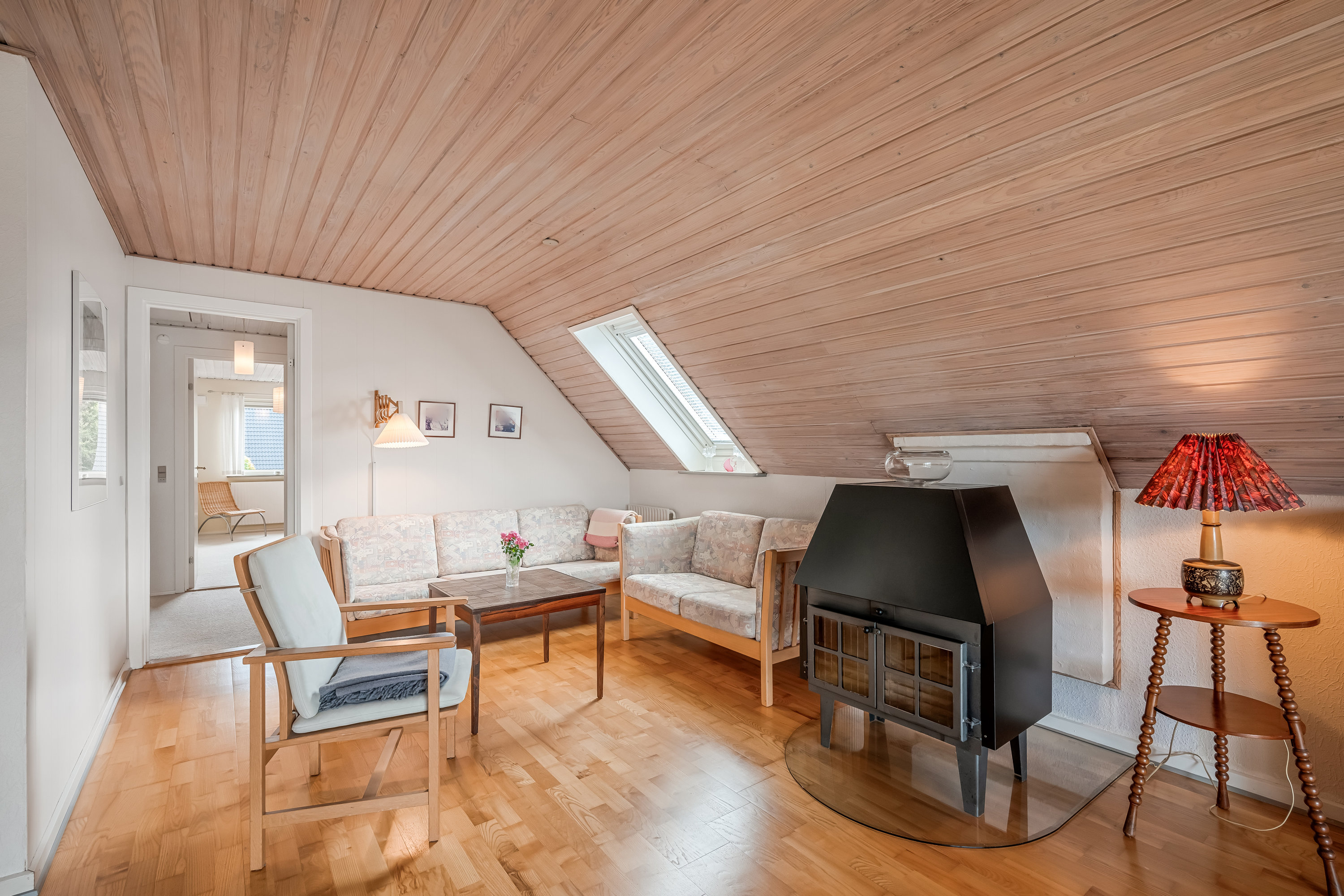 Fremhævet stue  billede i fuldskærmstilstand. Billede af Åbrinken 14, 6900 Skjern