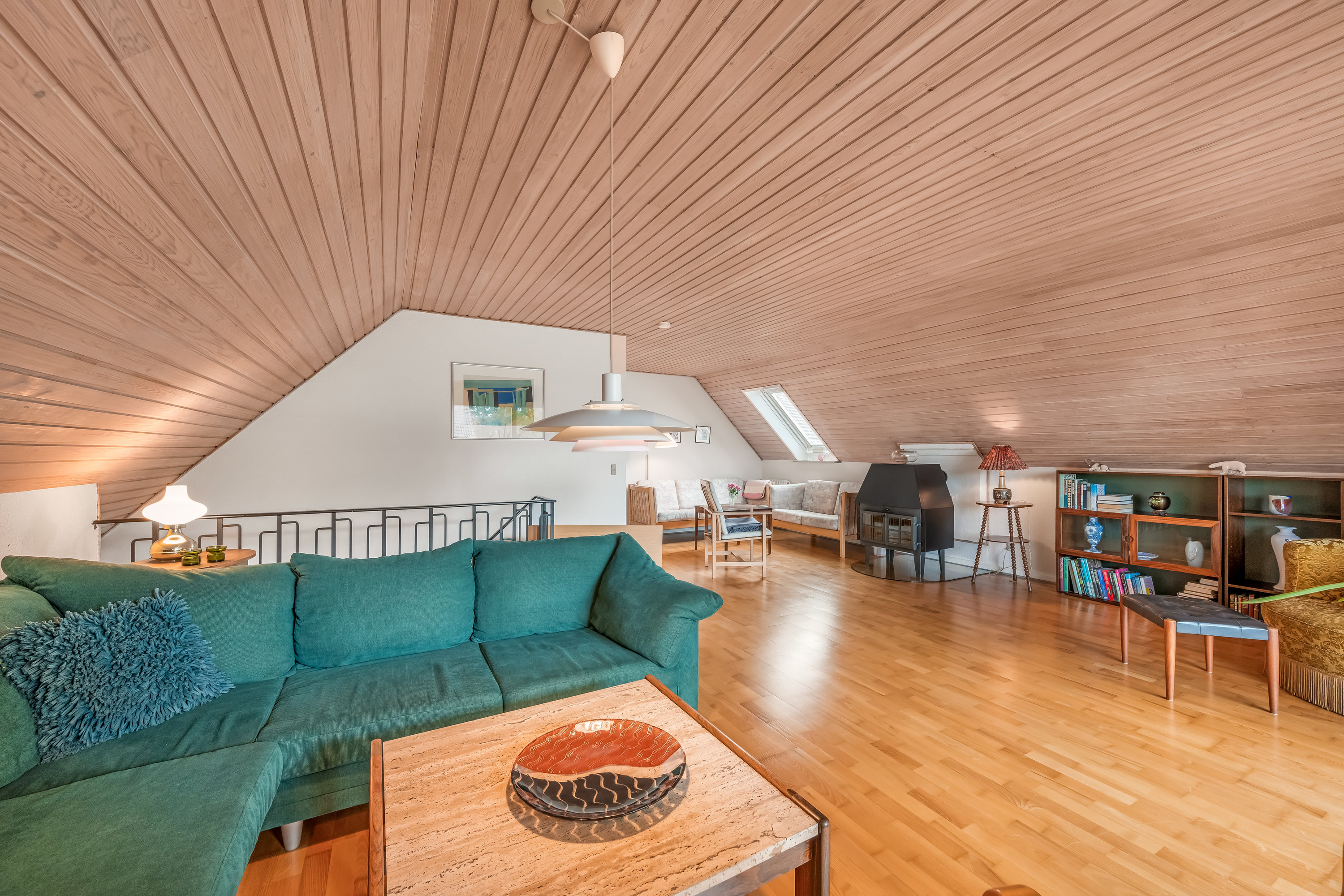 Fremhævet stue  billede i fuldskærmstilstand. Billede af Åbrinken 14, 6900 Skjern