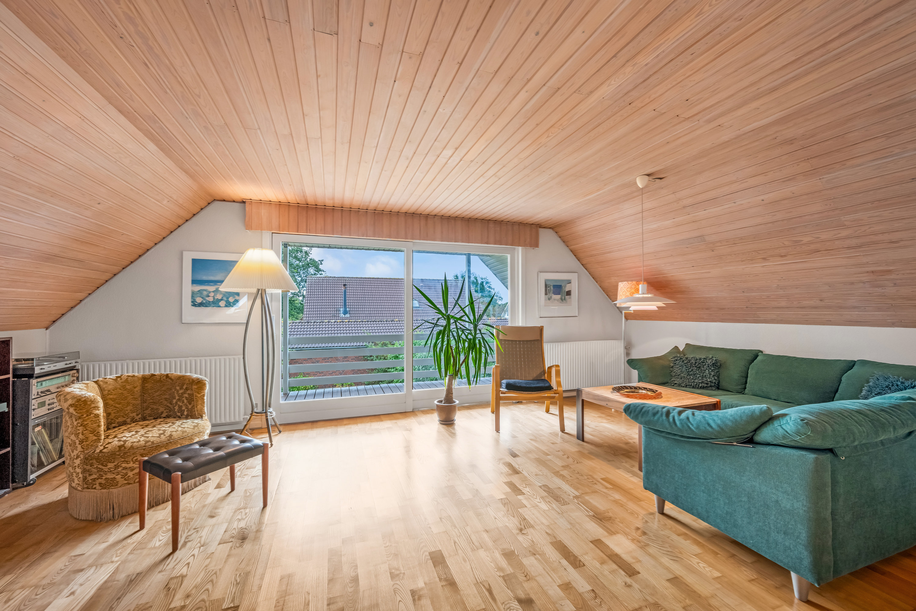 Fremhævet stue  billede i fuldskærmstilstand. Billede af Åbrinken 14, 6900 Skjern