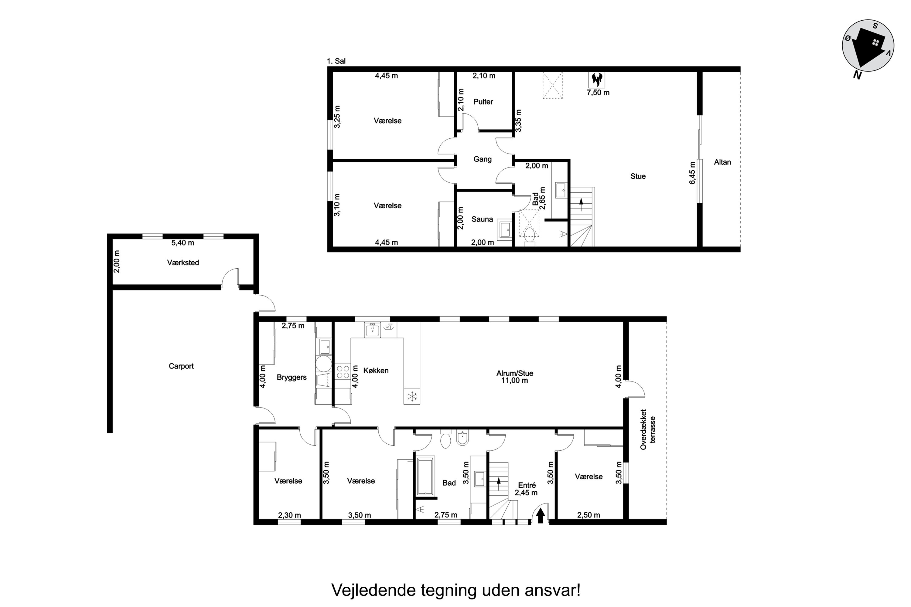 Plantegninger billede af Åbrinken 14, 6900 Skjern