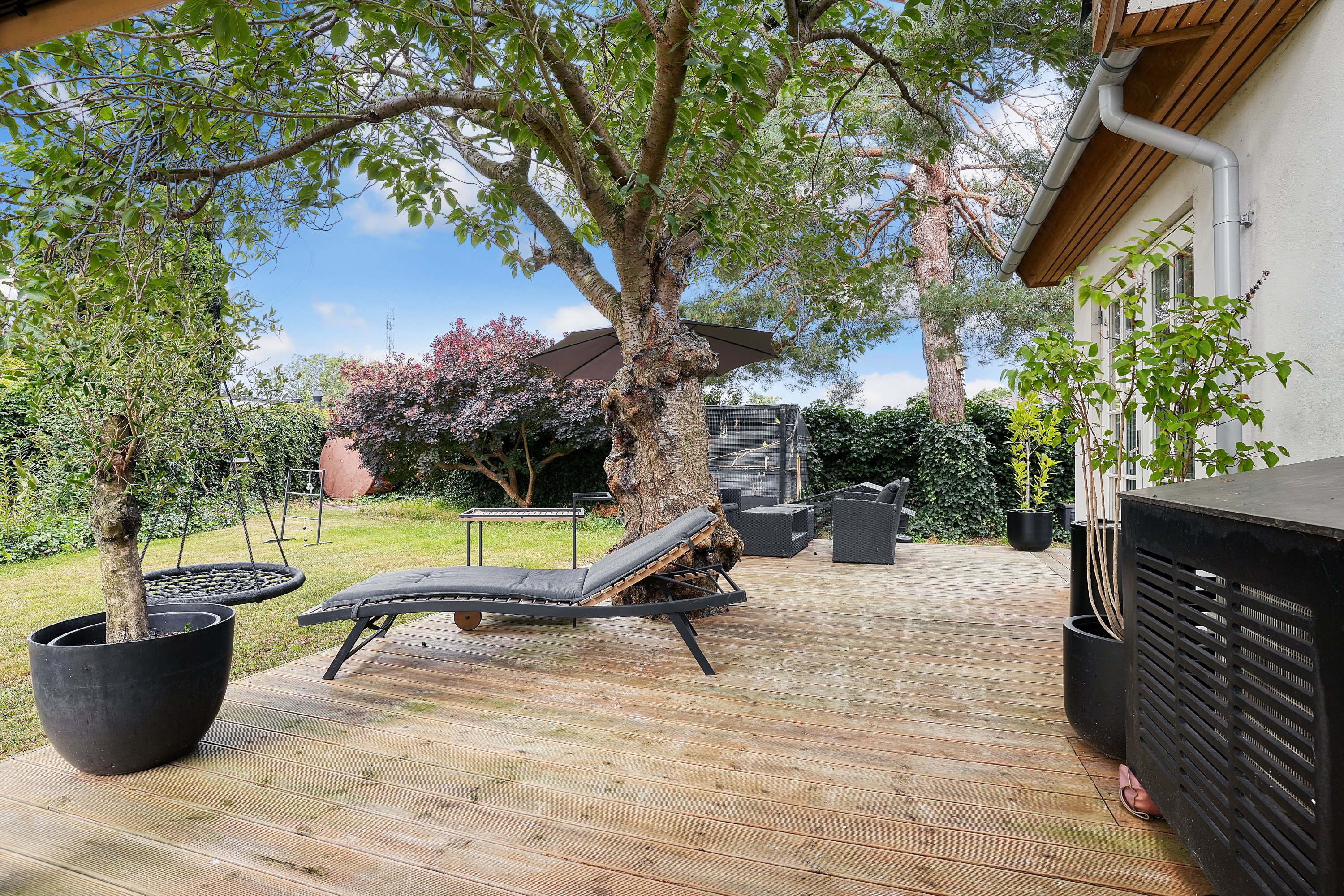 Fremhævet terrasse billede i fuldskærmstilstand. Billede af Svalegangen 3, 2680 Solrød Strand