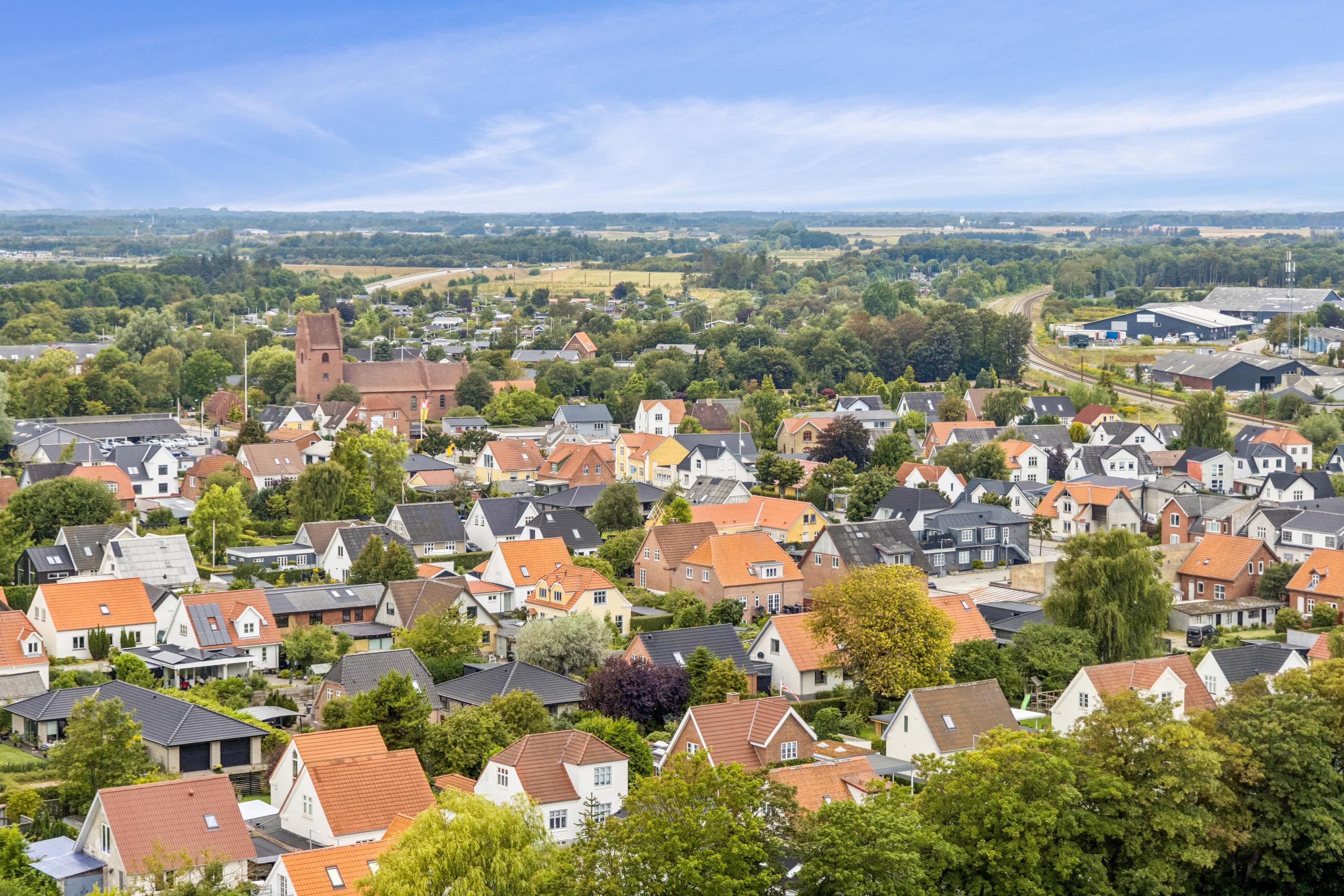 Fremhævet luftfoto billede i fuldskærmstilstand. Billede af Julius Posselts Vej 3A, 15. 2., 9400 Nørresundby