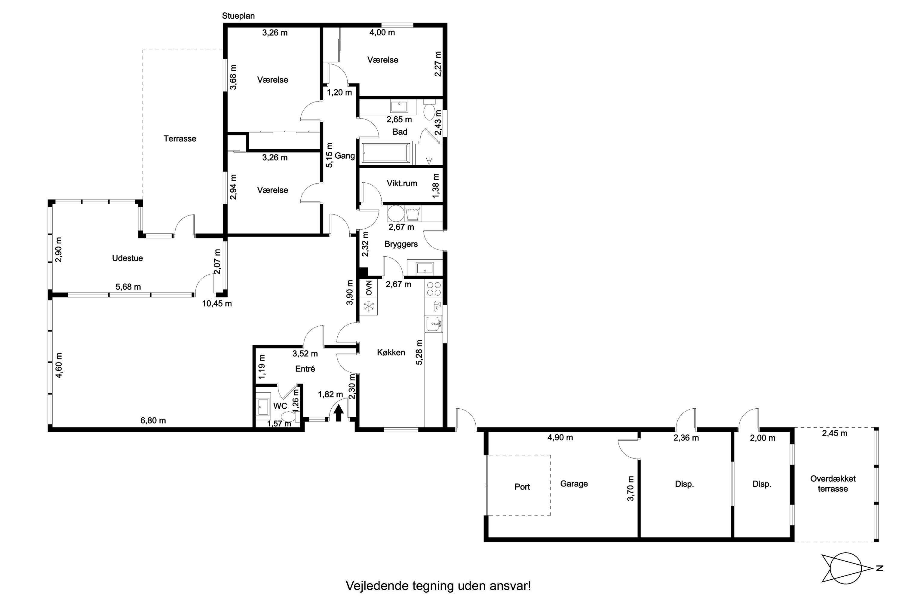 Plantegninger billede af Østerled 7, 9600 Aars