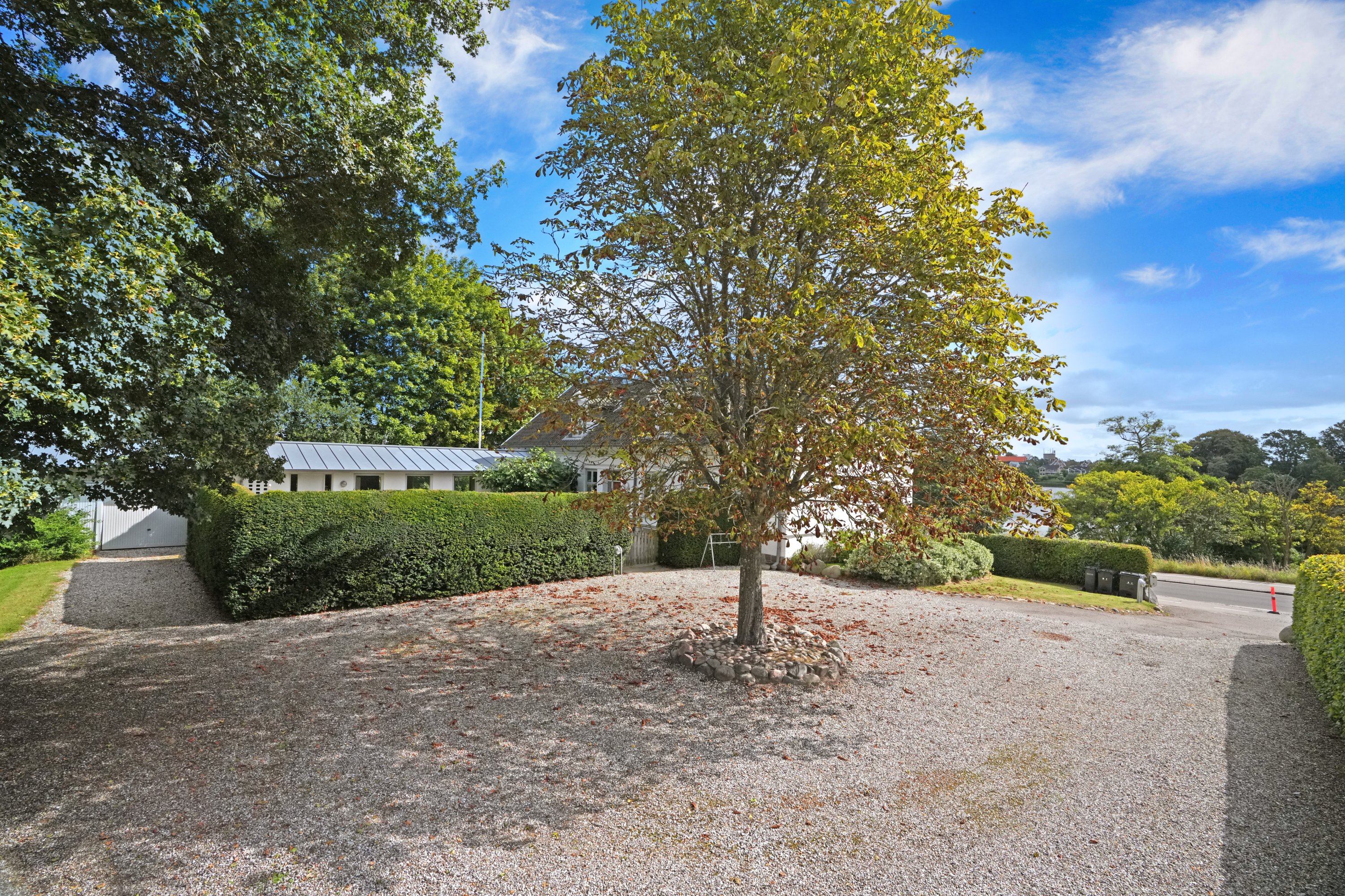 Fremhævet luftfoto billede i fuldskærmstilstand. Billede af Hornebyvej 10A, 3100 Hornbæk