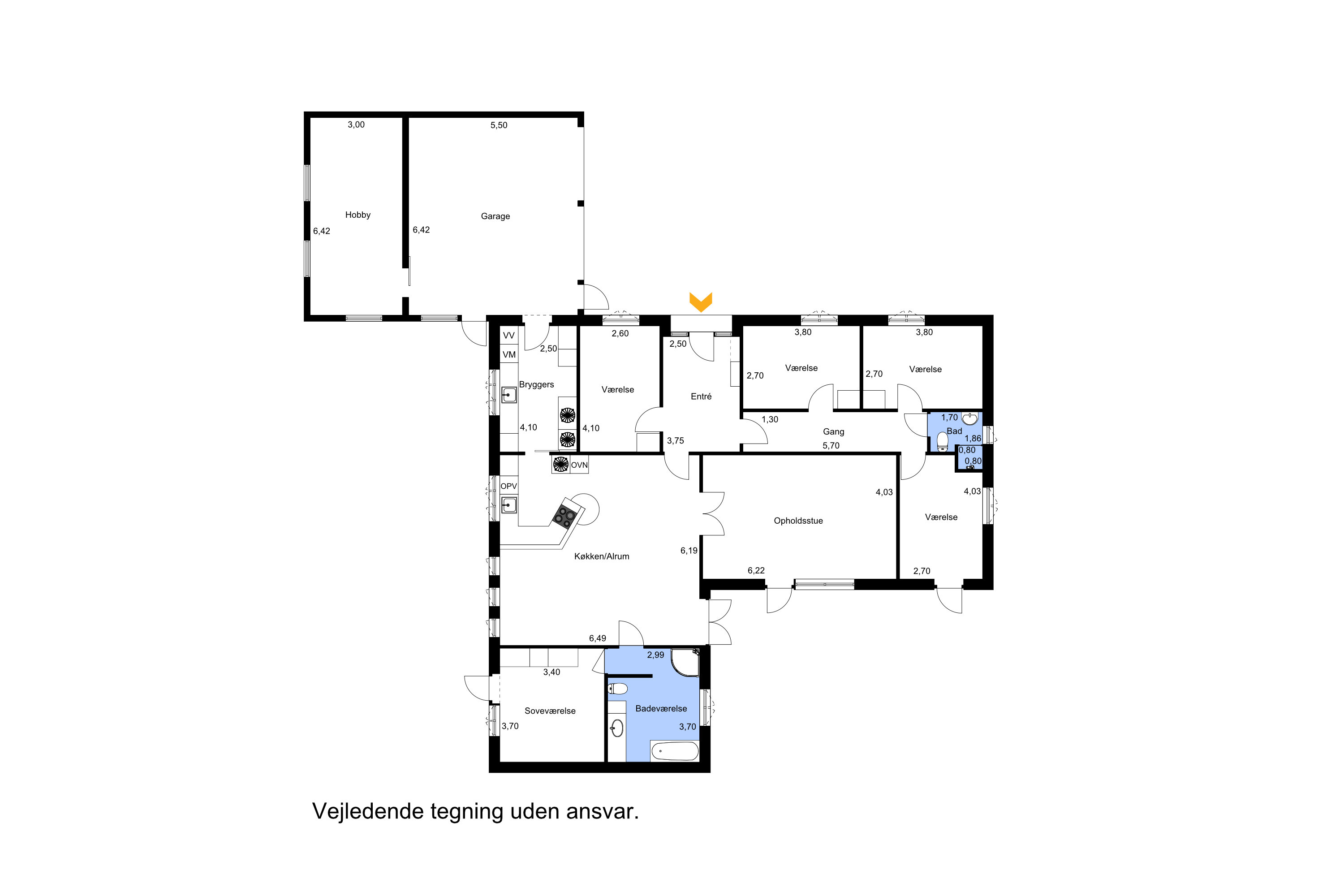 Plantegninger billede af Skovbrynet 8, 7280 Sønder Felding
