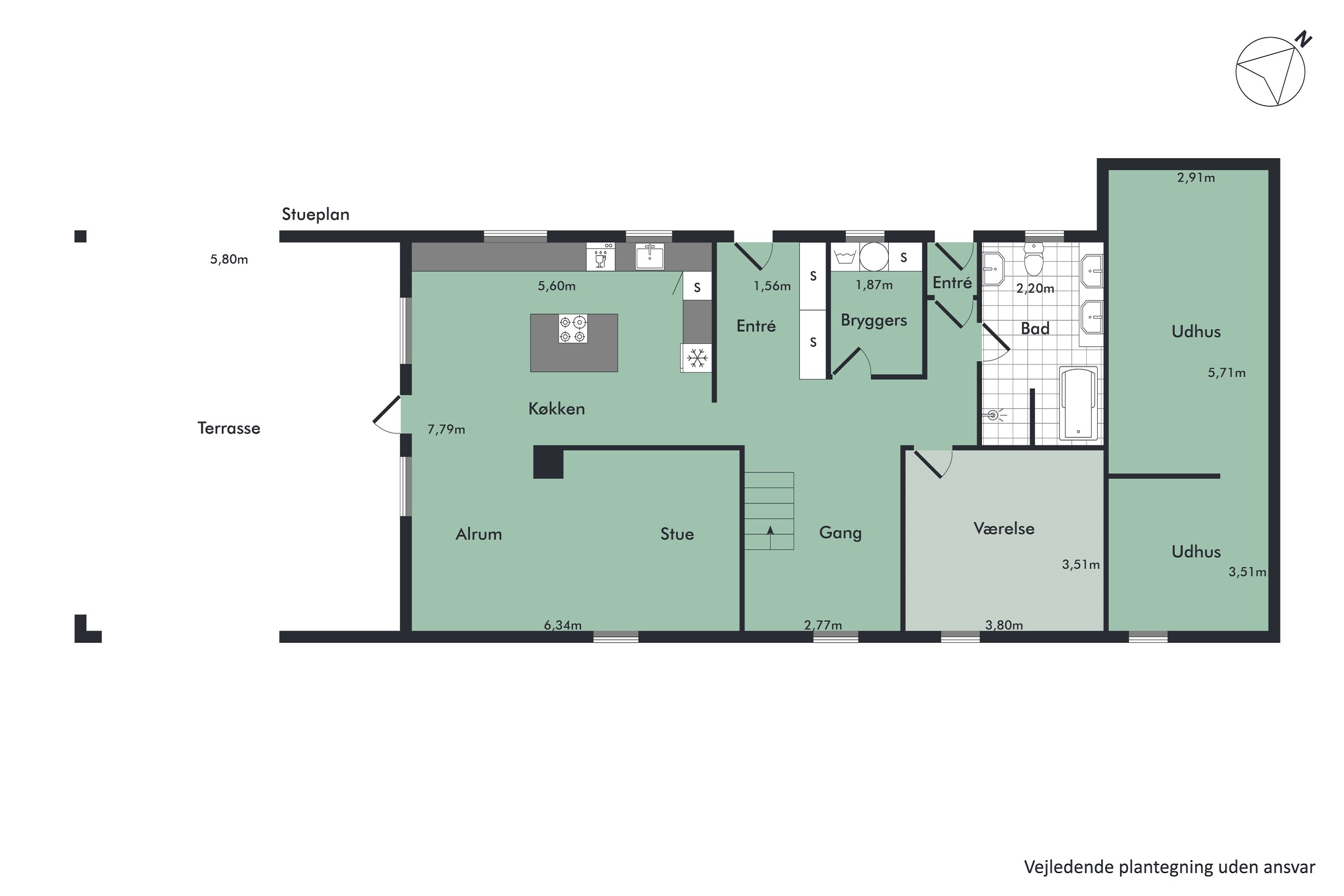 Plantegninger billede af Døstrupvej 44, Hørby, 9500 Hobro