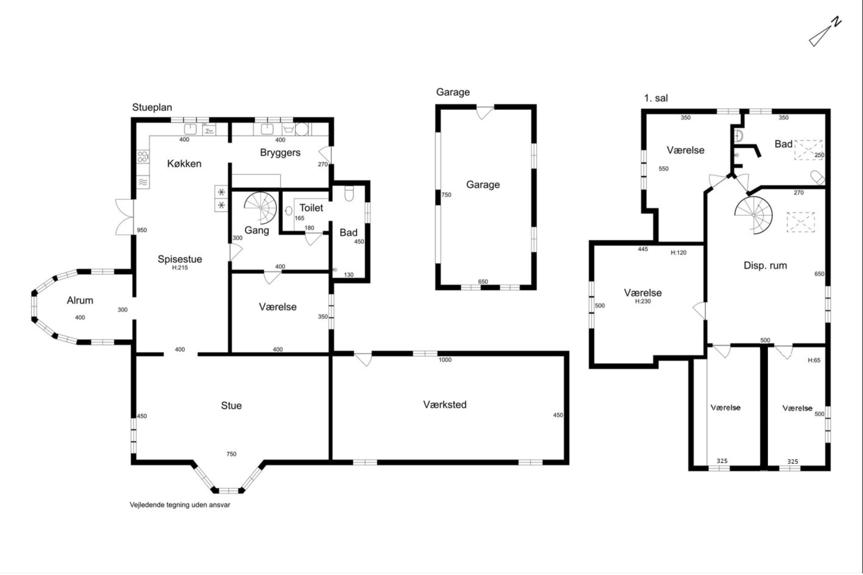 Plantegninger billede af Bøgstedvej 272, Astrup, 9800 Hjørring