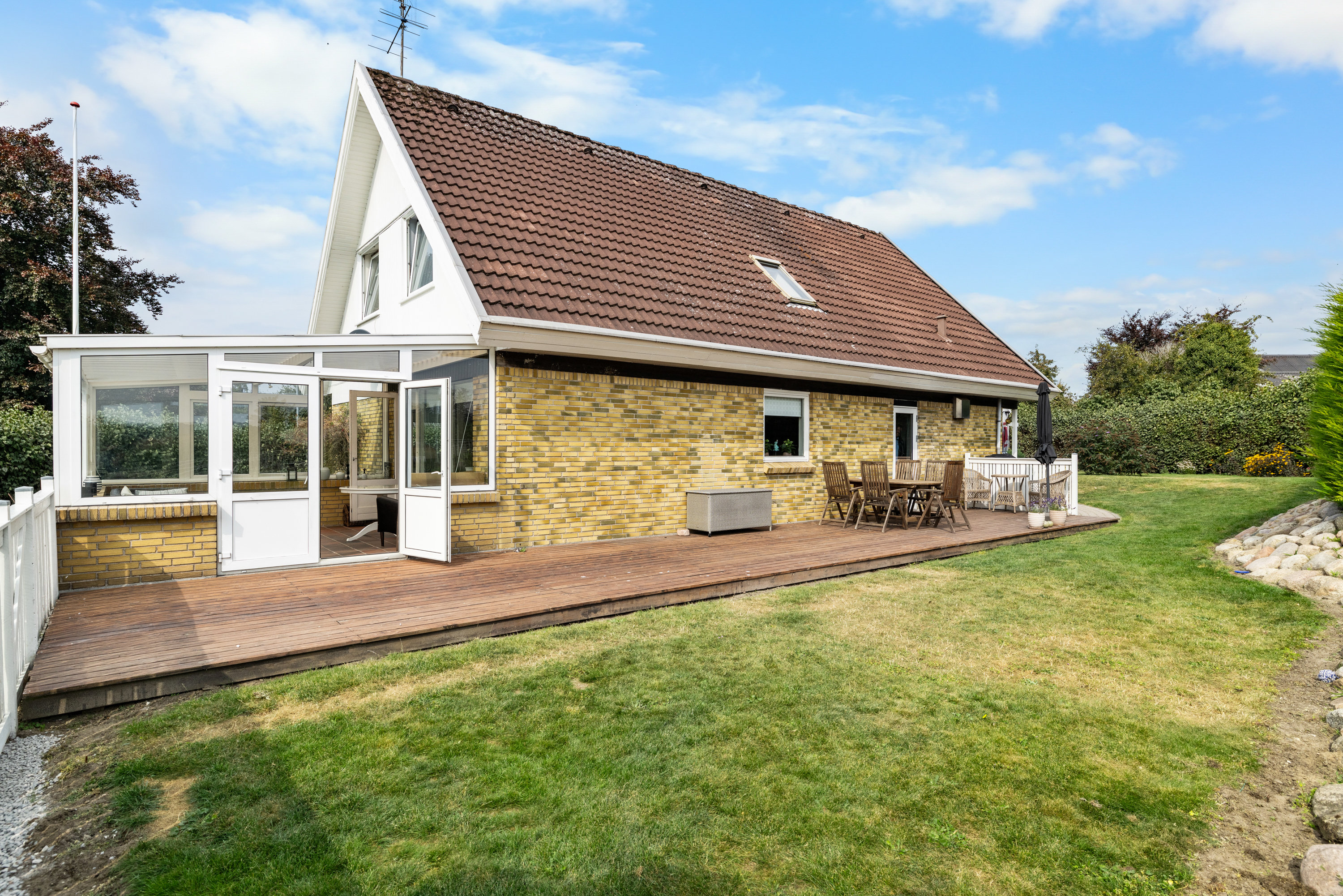 Fremhævet facade billede i fuldskærmstilstand. Billede af Faldsledvej 5, Håstrup, 5600 Faaborg